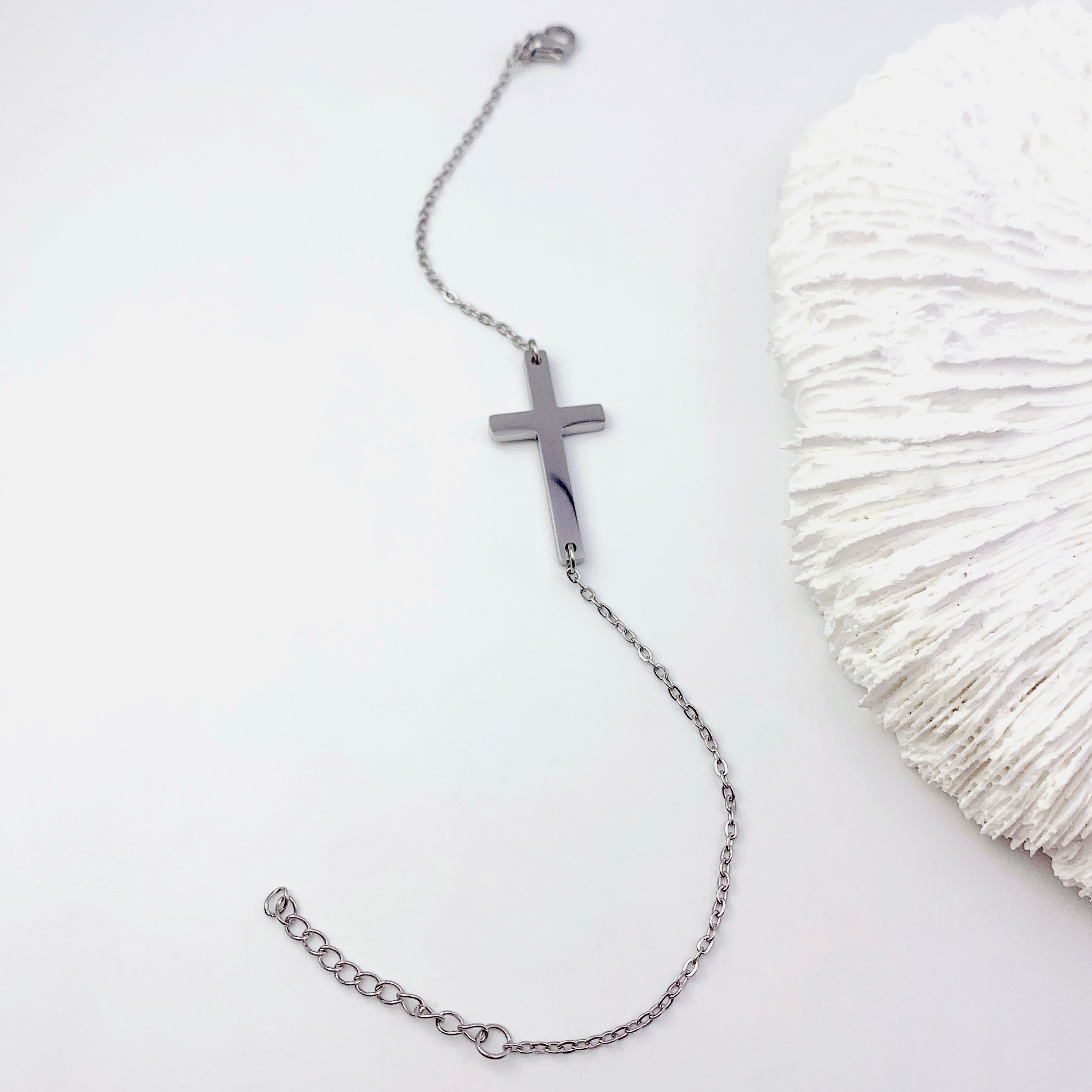 Pulsera Cruz Paralela