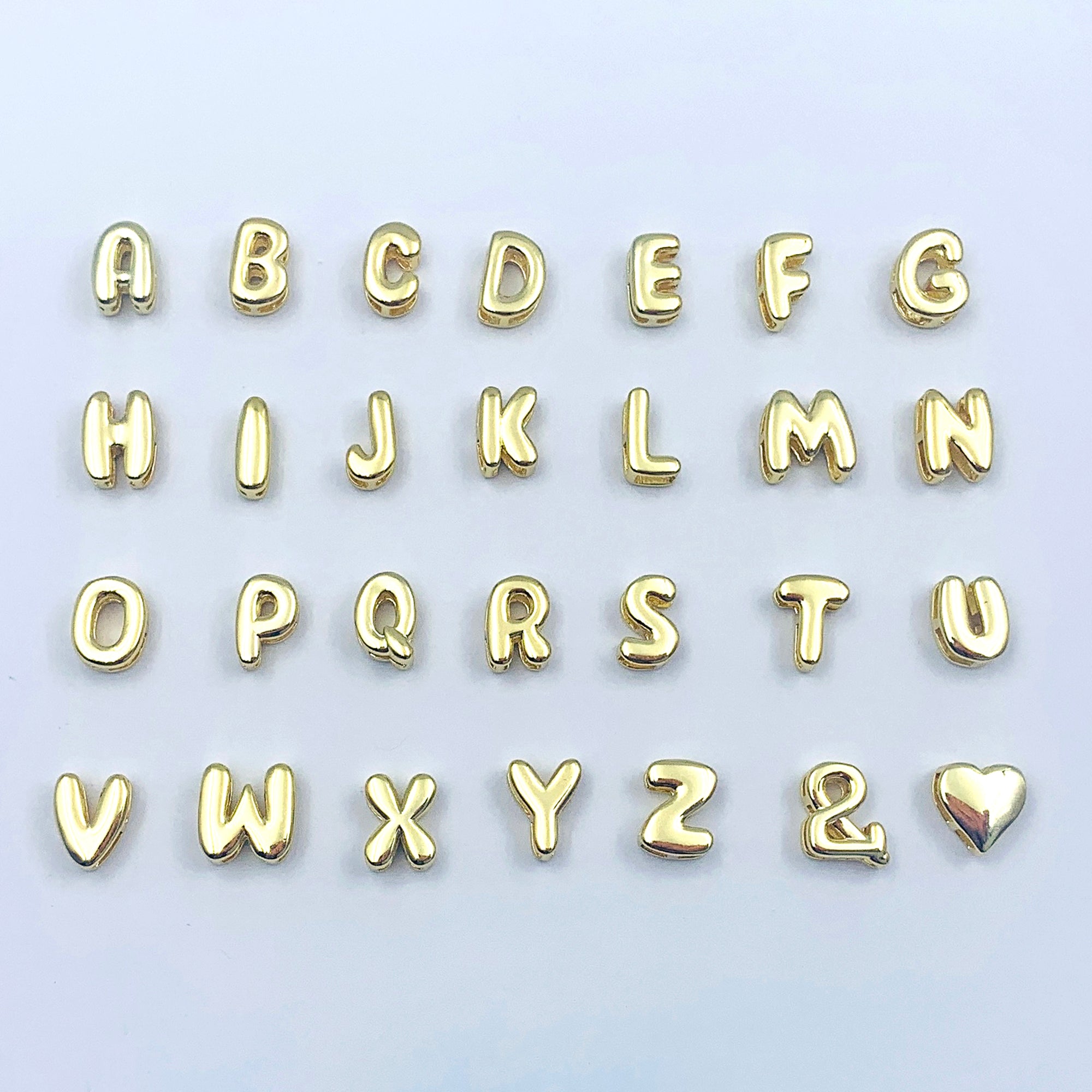 Puffy Gold Name Bracelet