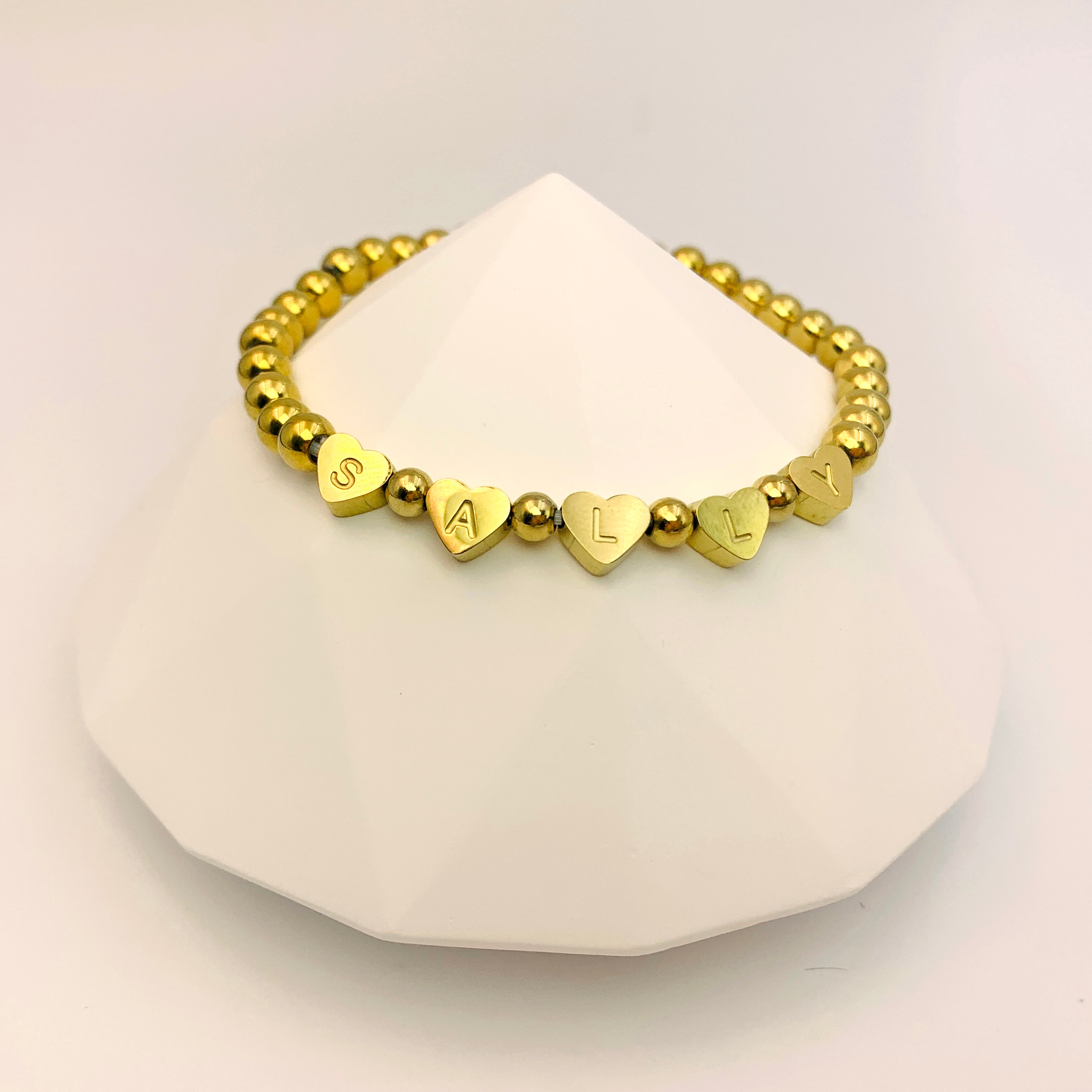 Sweetheart Name Bead Bracelet