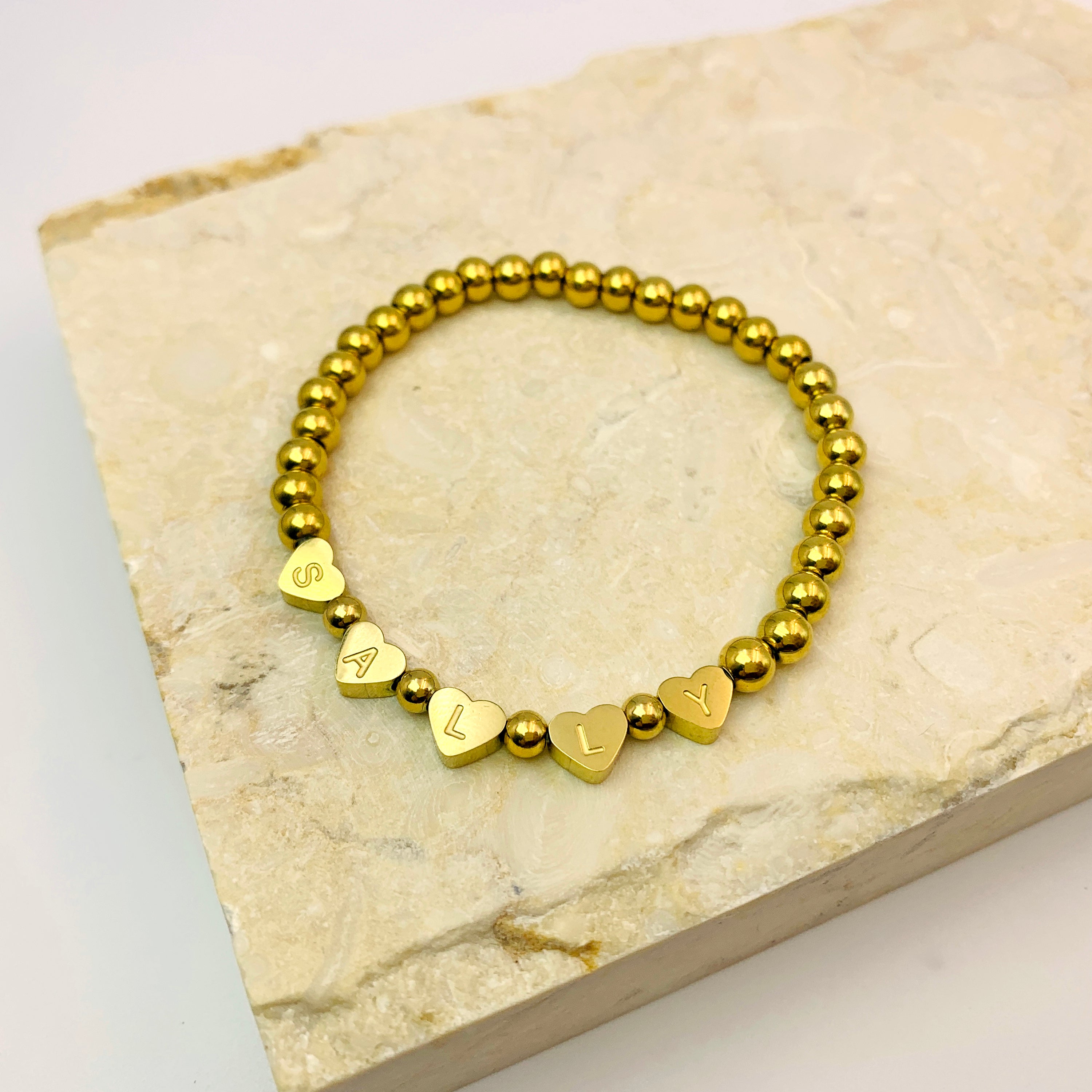 Sweetheart Name Bead Bracelet