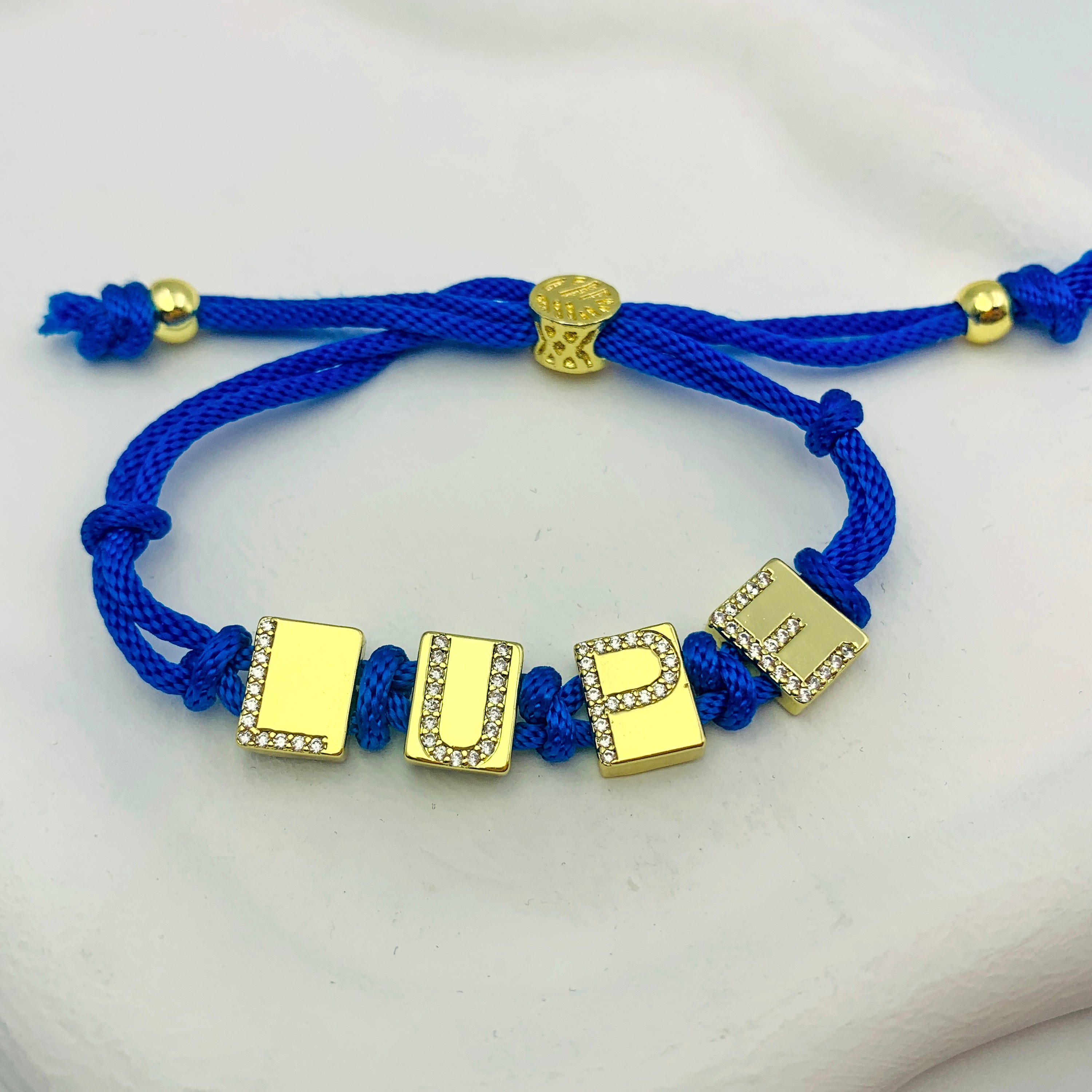 Knotted Glow Name Bracelet