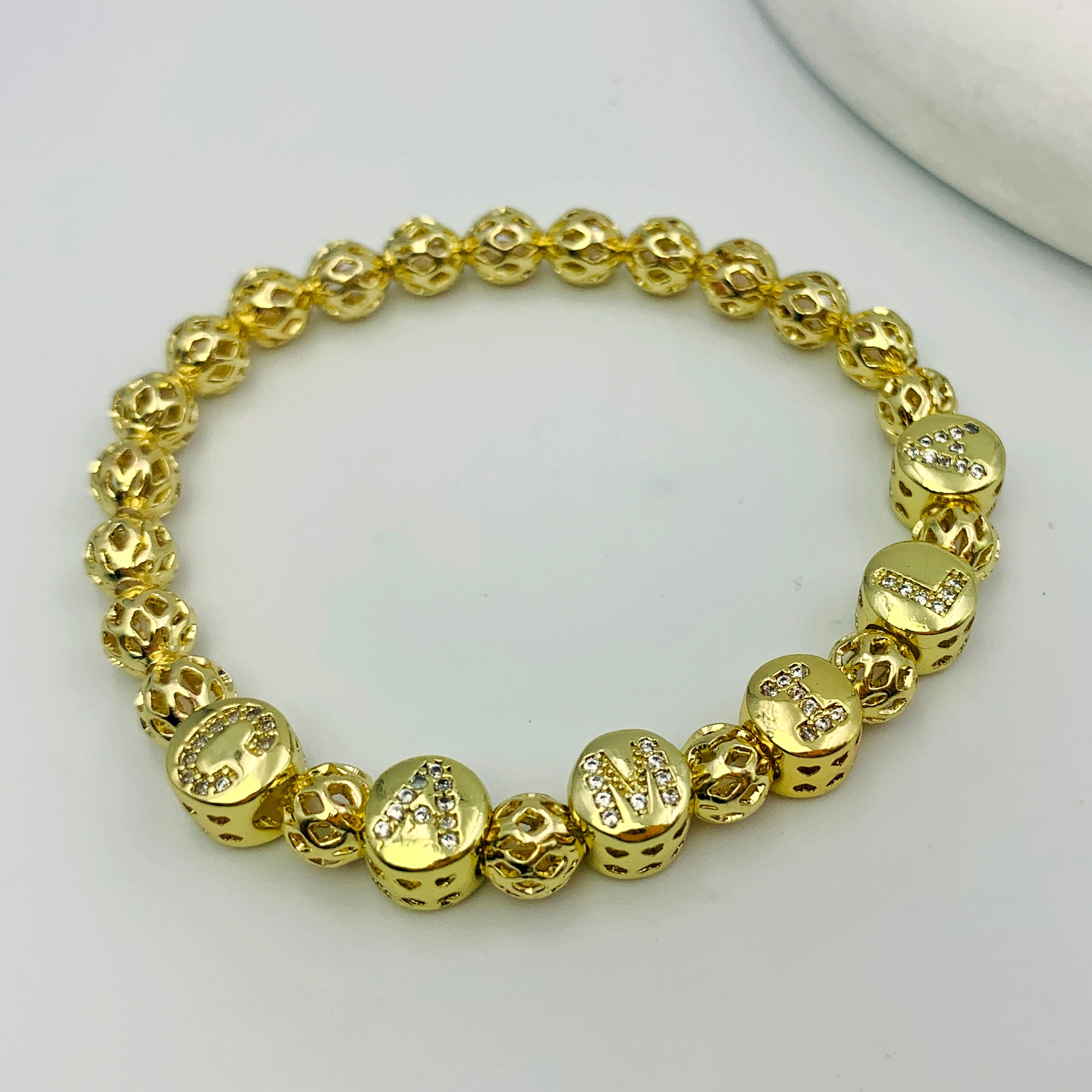 Intricate Loop Name Bracelet
