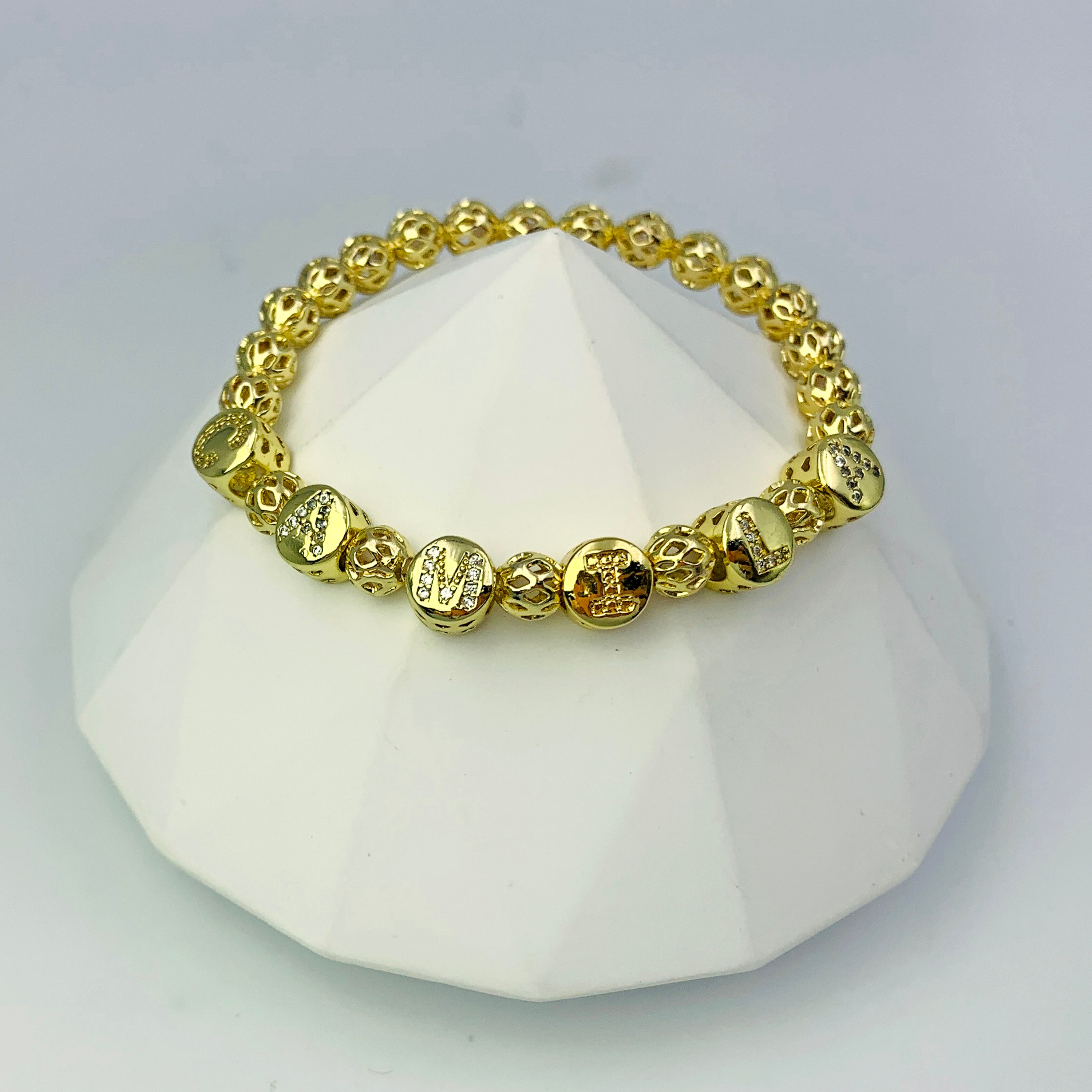 Intricate Loop Name Bracelet