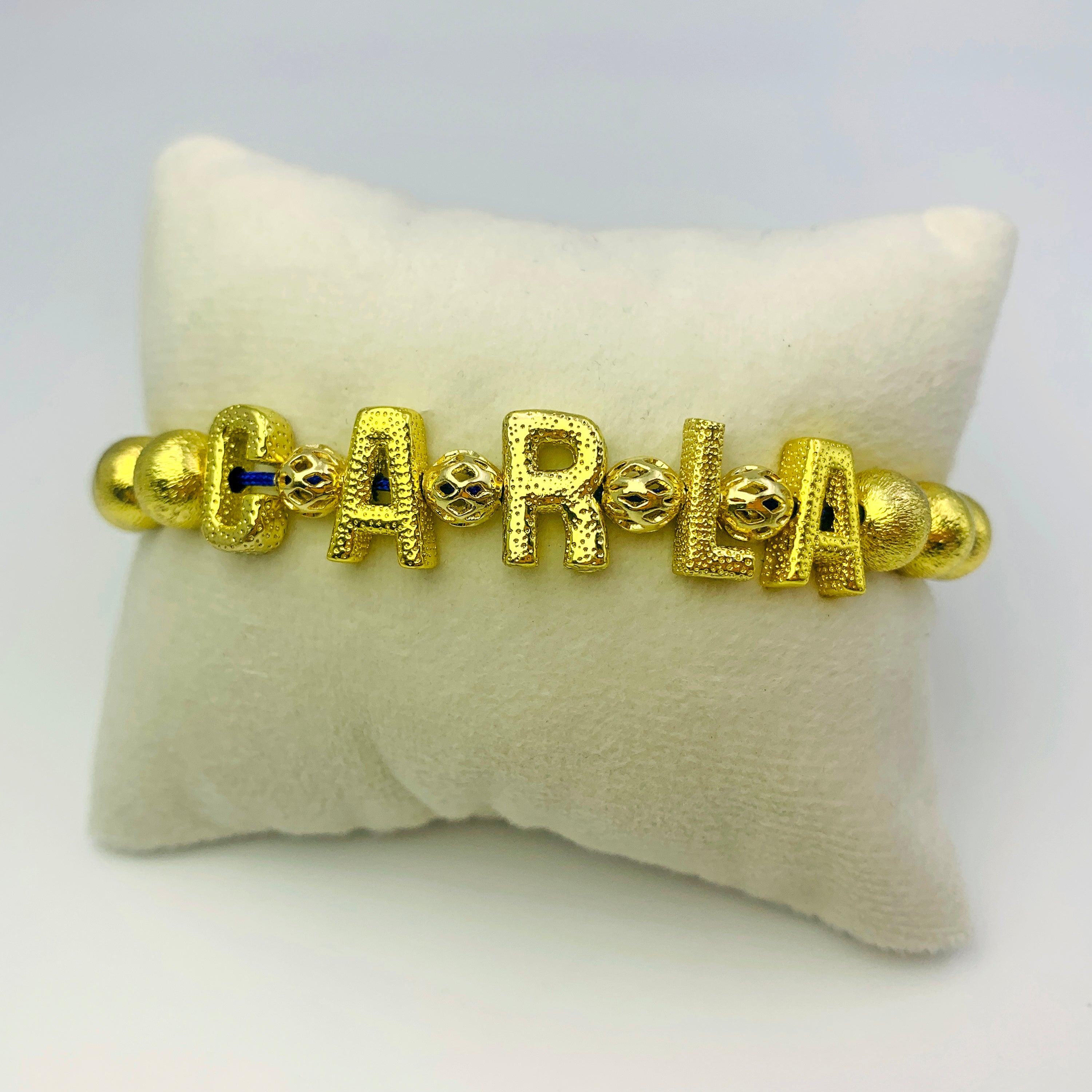 Shining Letters Beaded Bracelet