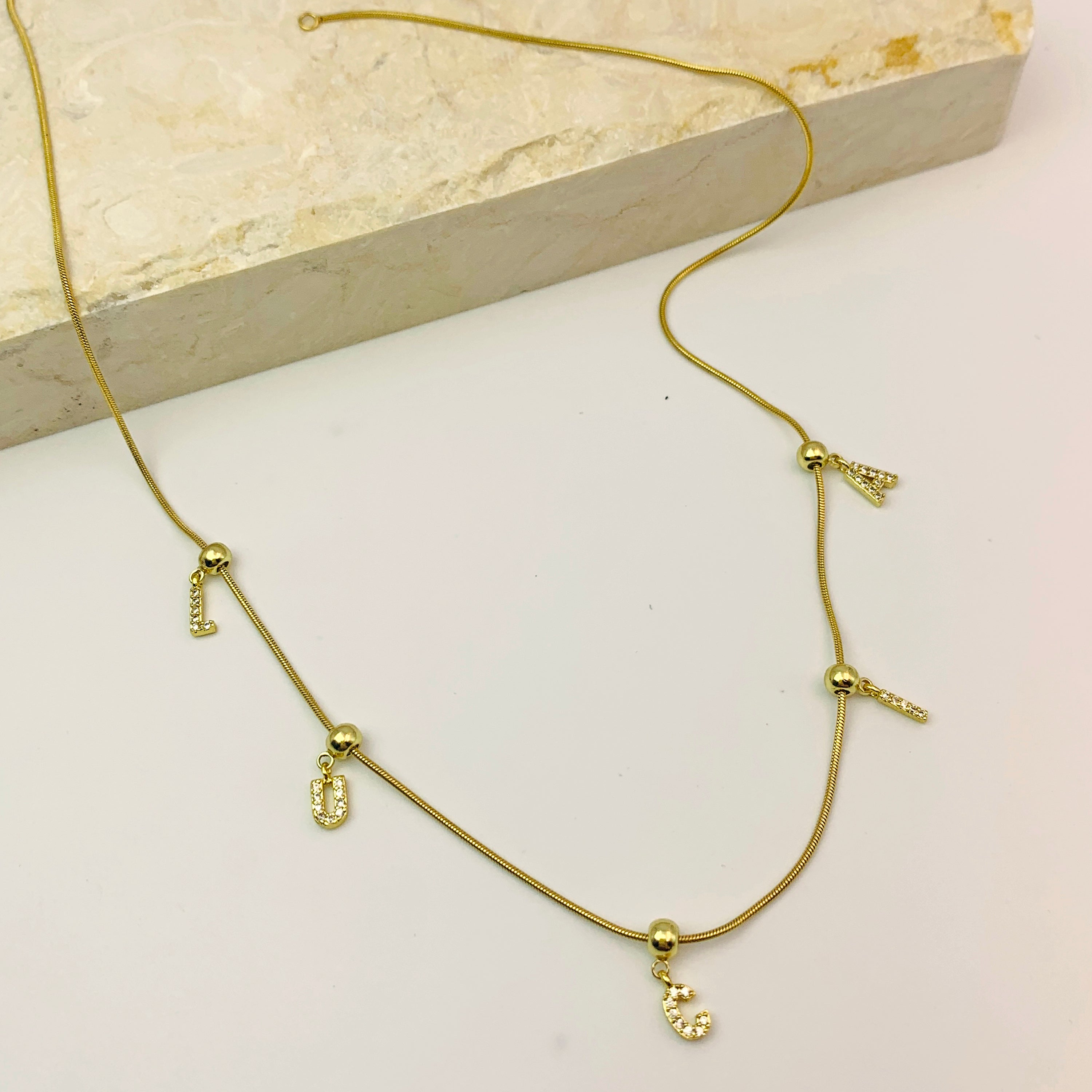 Initial Charm Custom Necklace