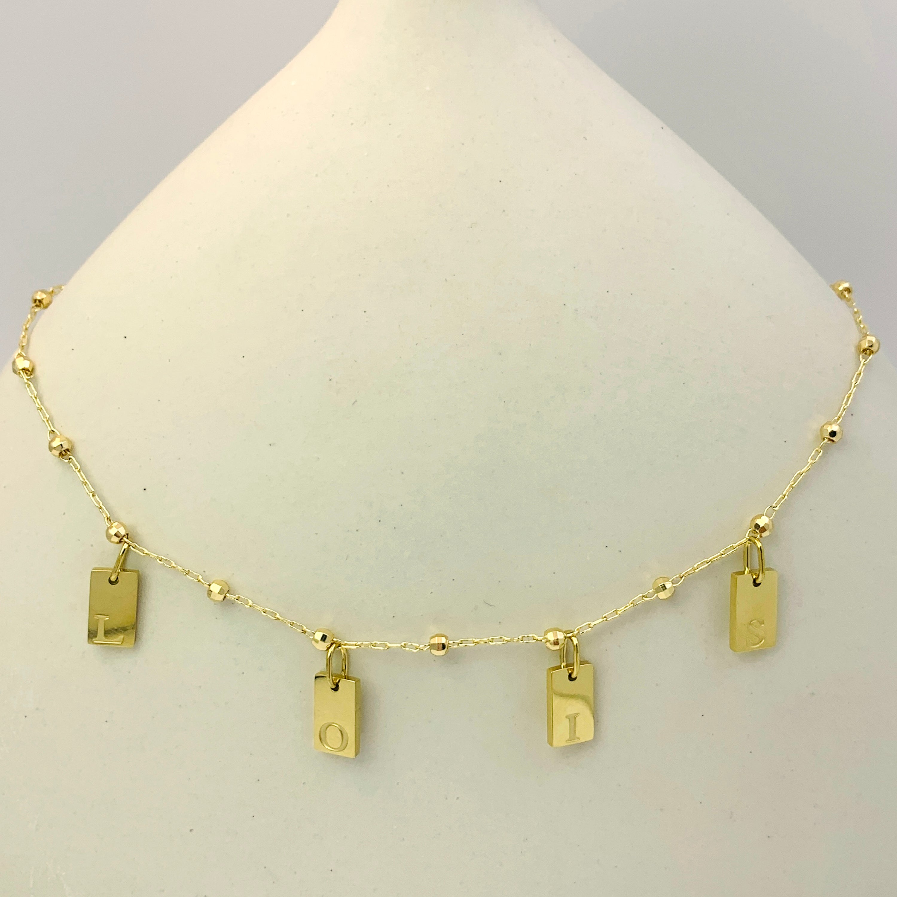Custom Multi Tag Necklace