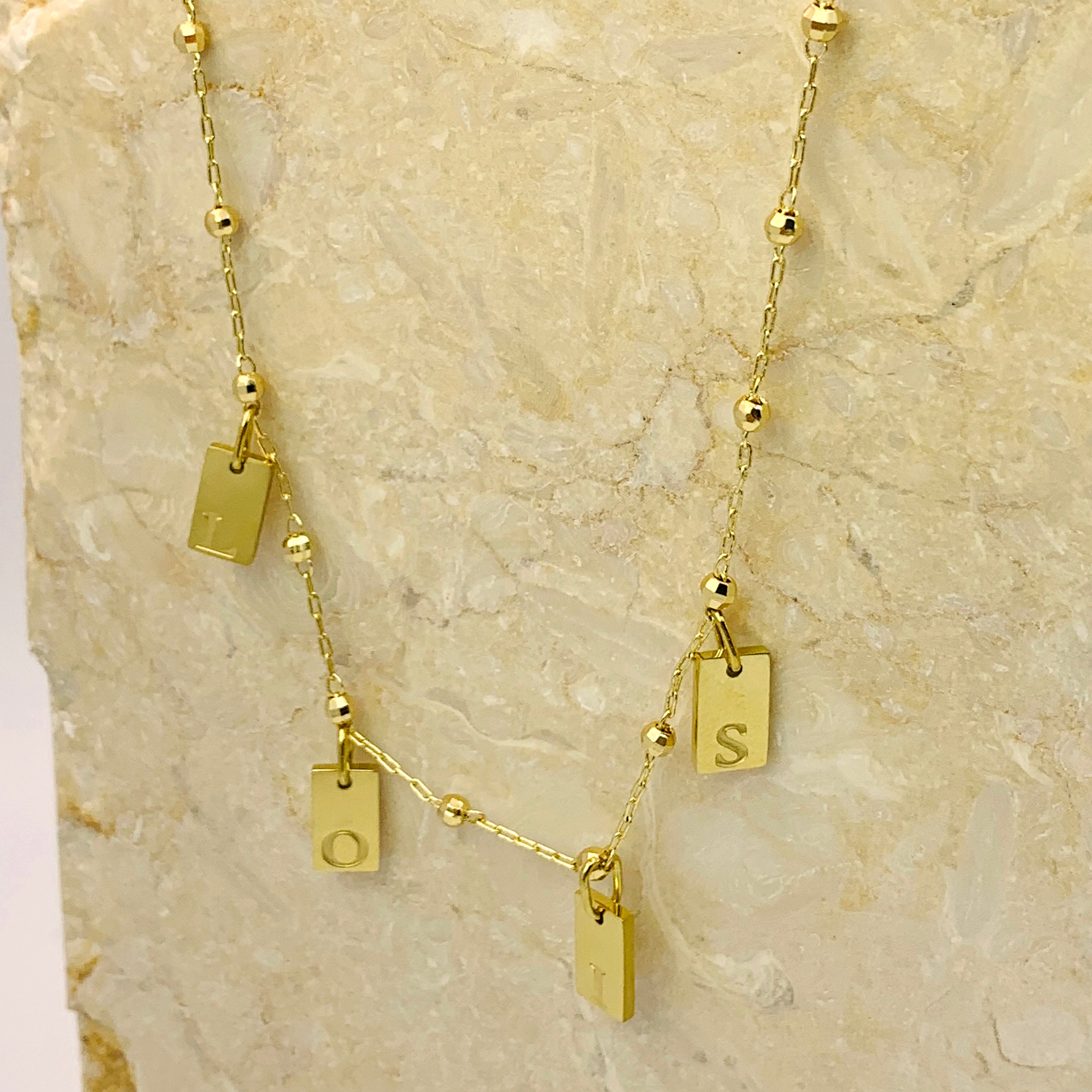 Custom Multi Tag Necklace