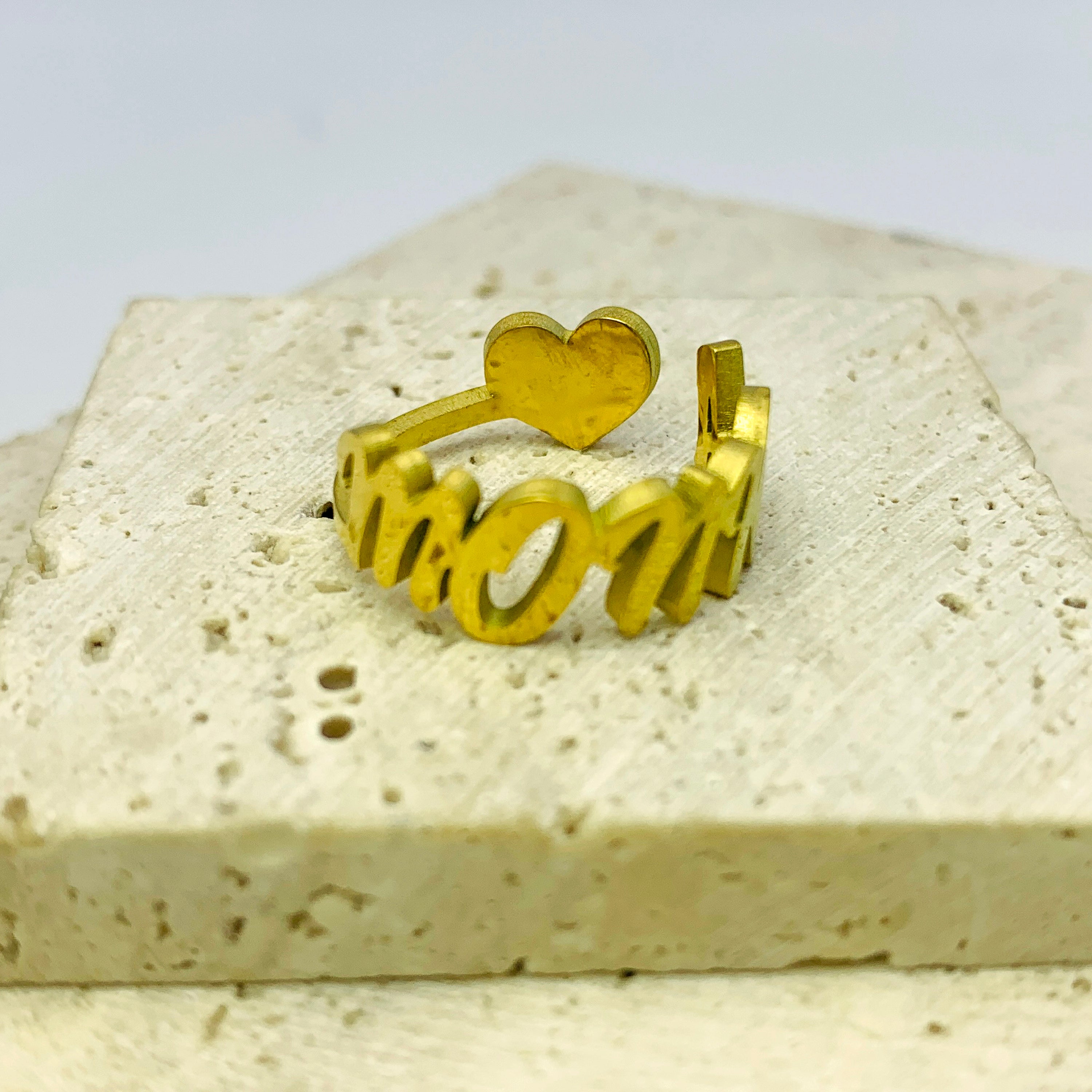 Heartfelt Custom Name Ring
