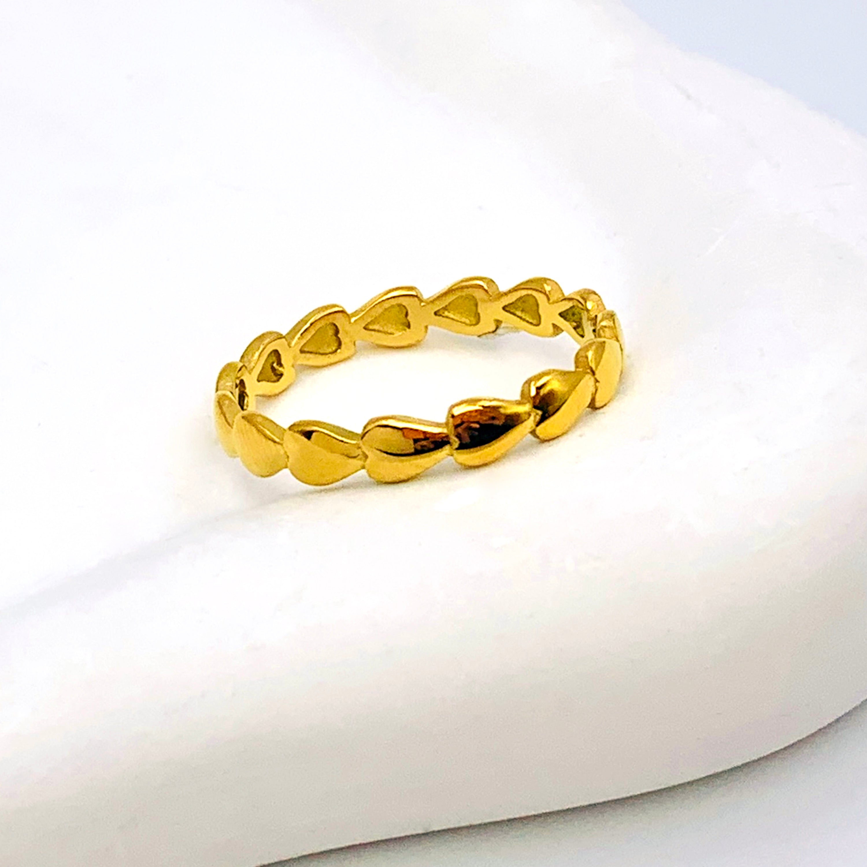 Interlinked Hearts Ring