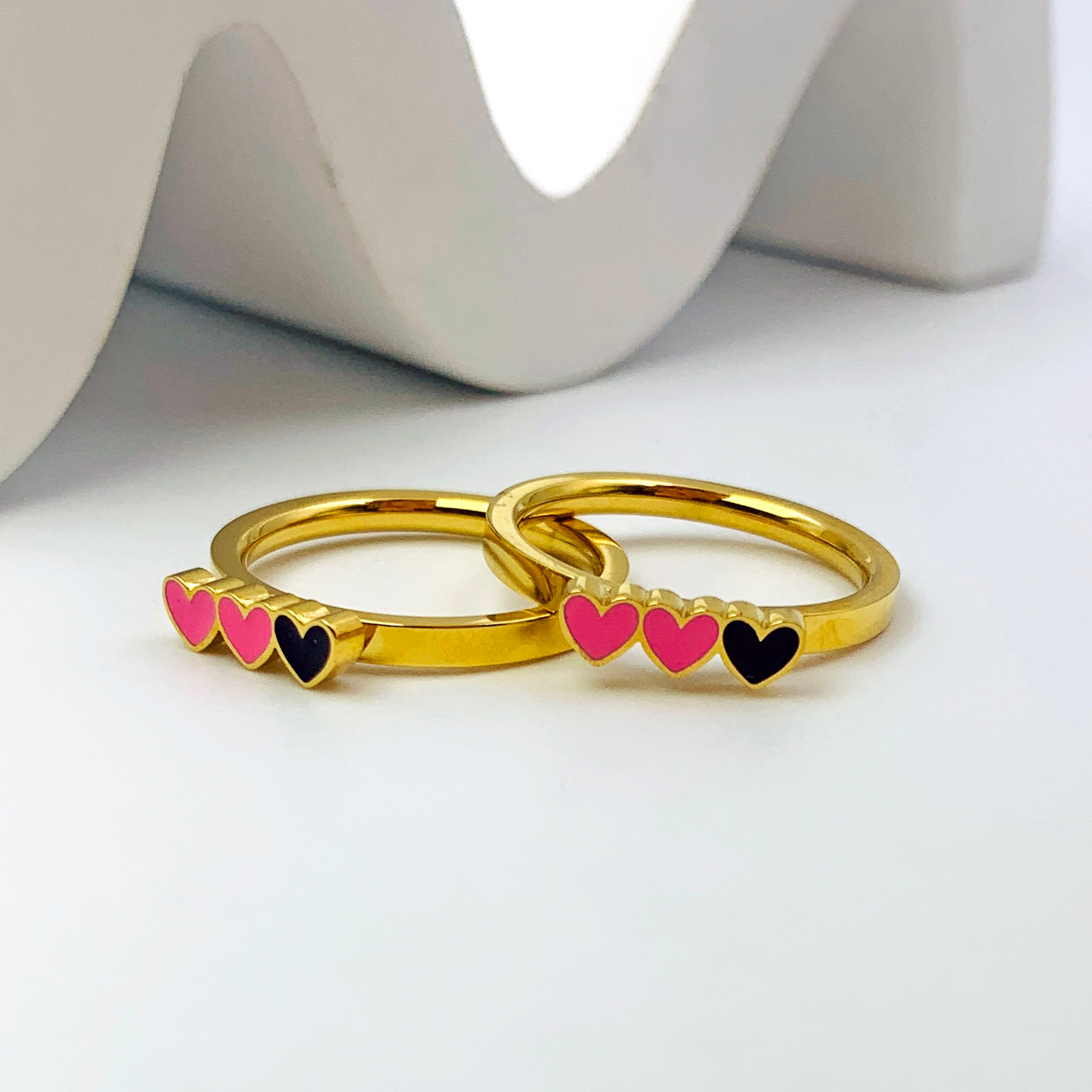 Triple Heart Ring