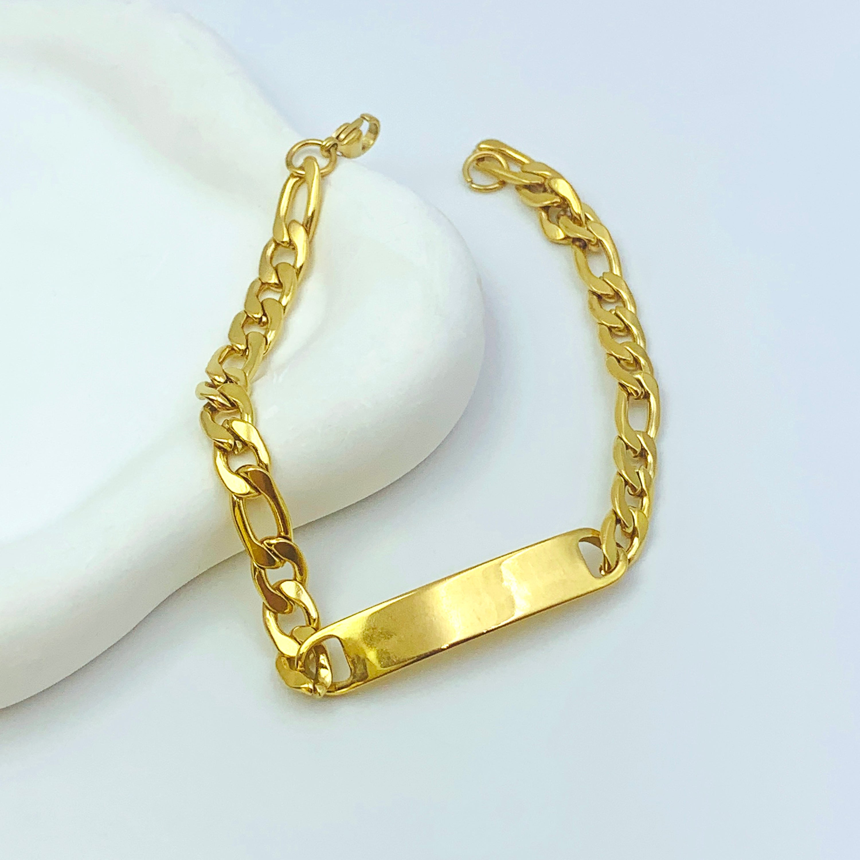 Golden Link Cuban Bracelet