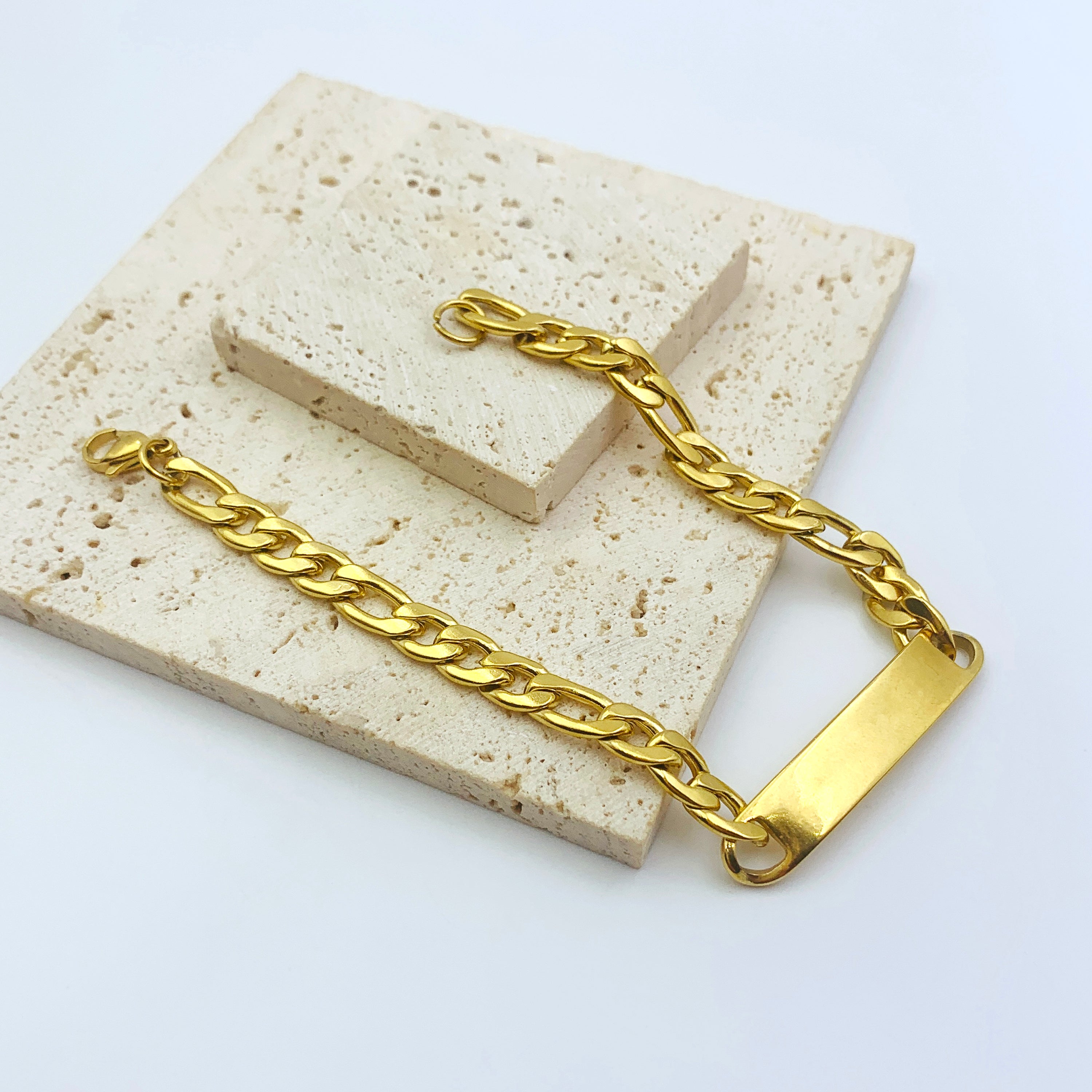 Golden Link Cuban Bracelet