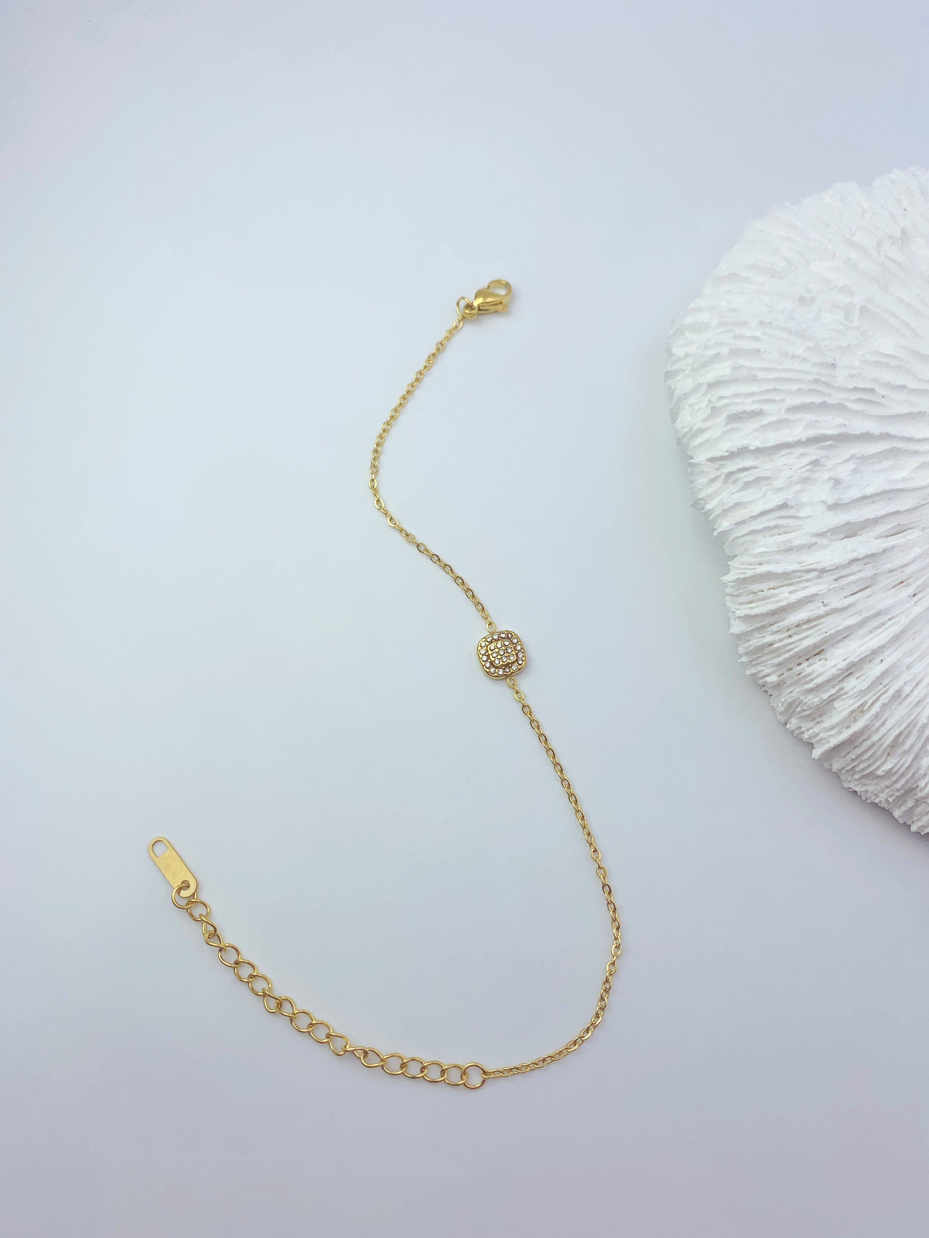 Crystal Clear Square Bracelet