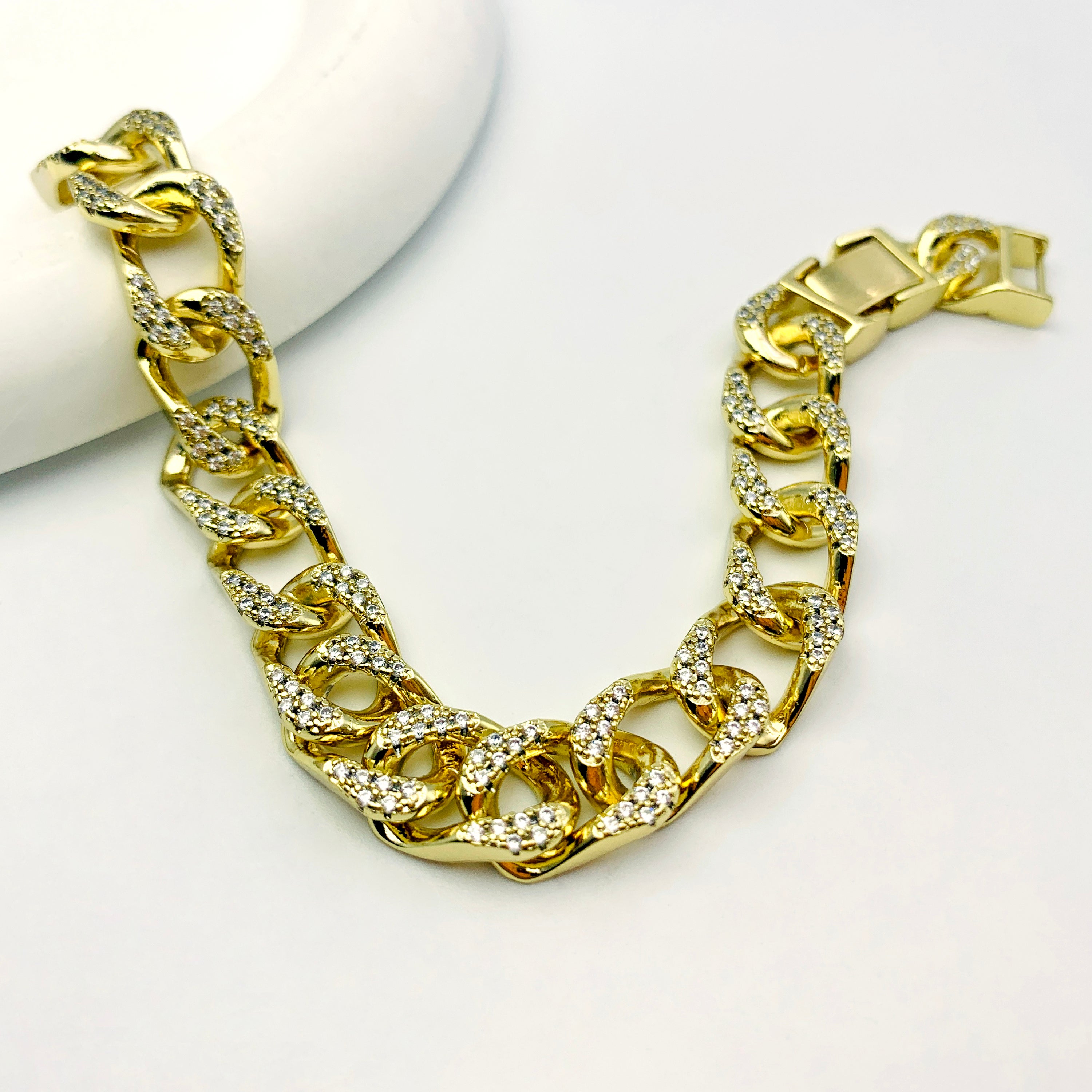 Iced Out Cuban Link Bracelet