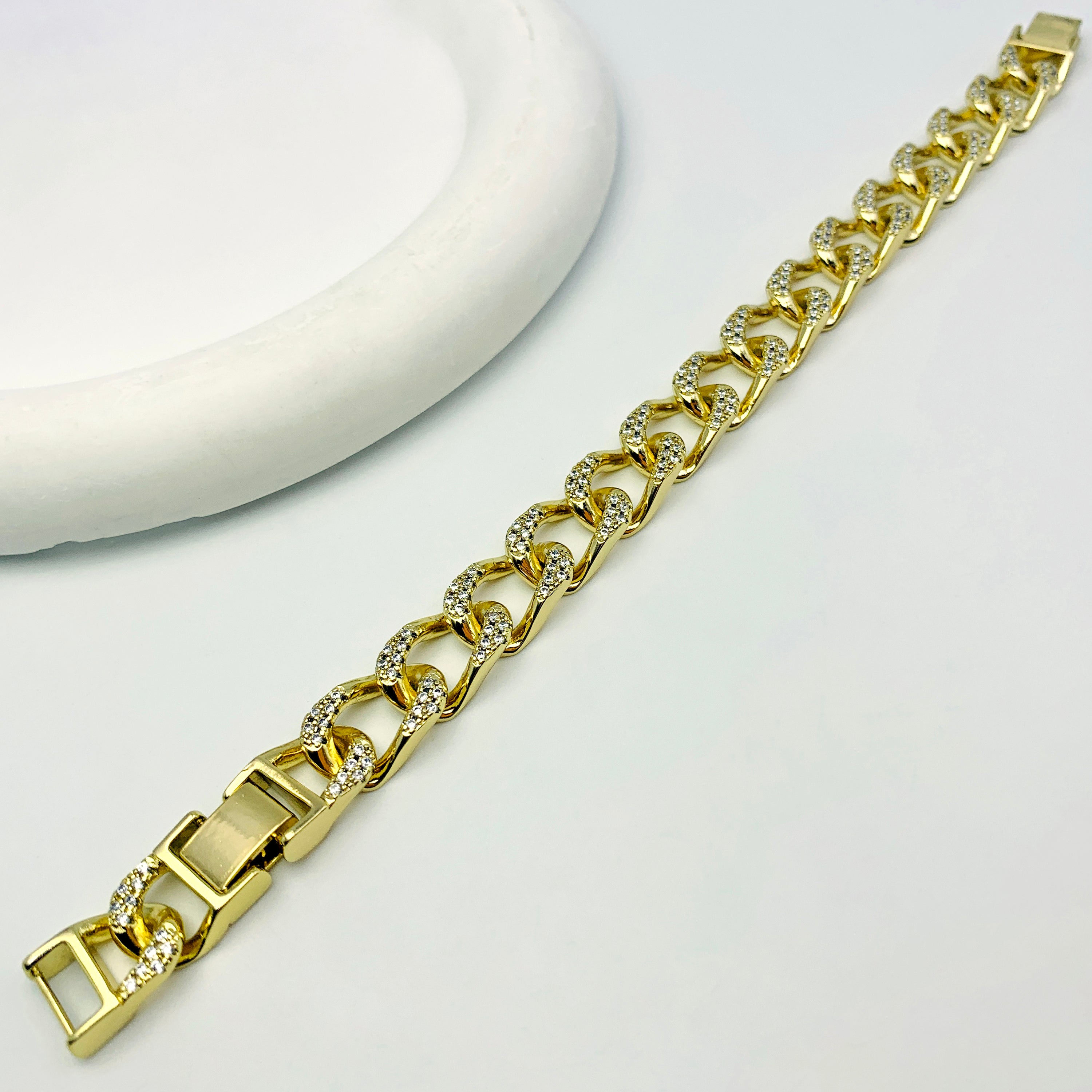 Iced Out Cuban Link Bracelet