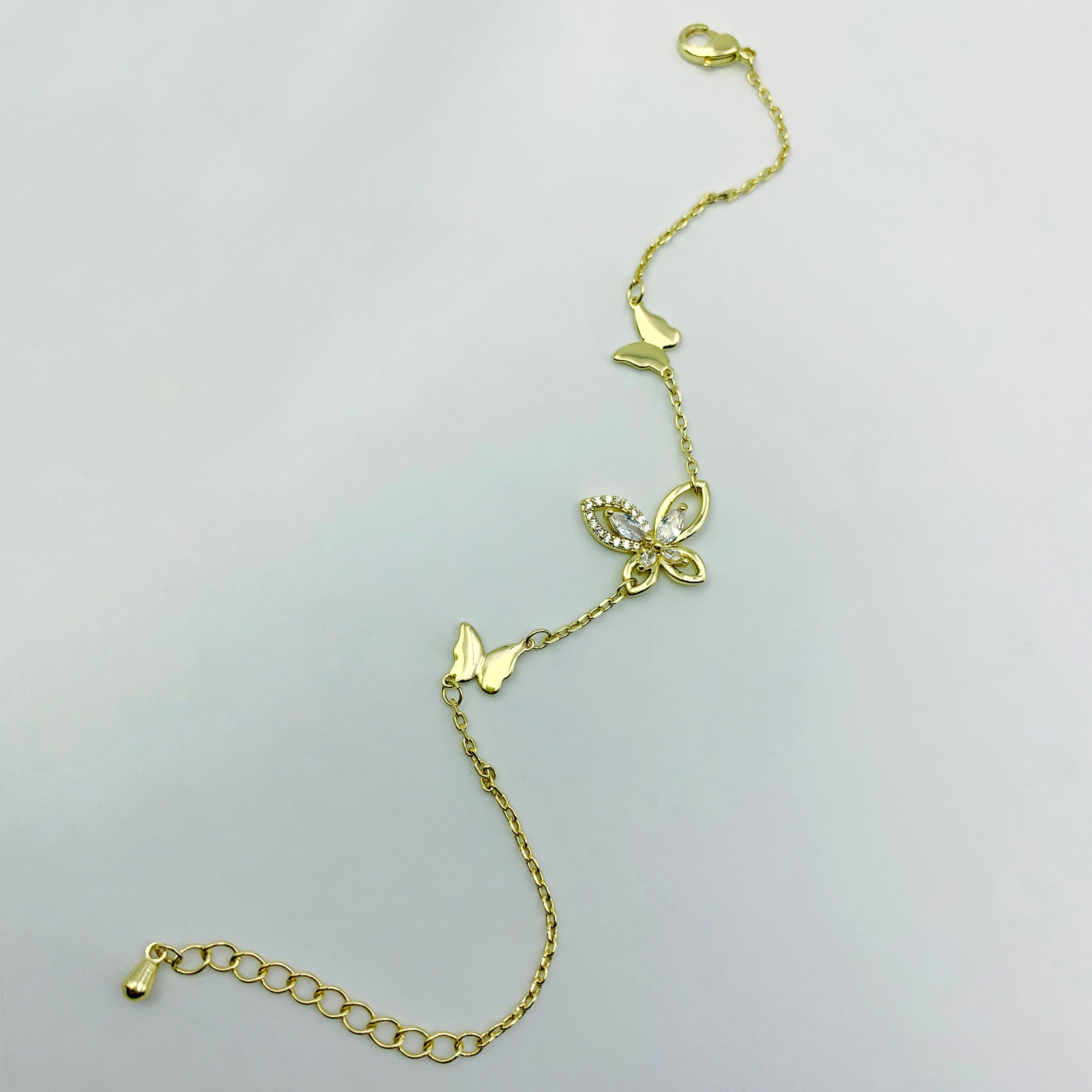 Serene Gold Butterfly Bracelet