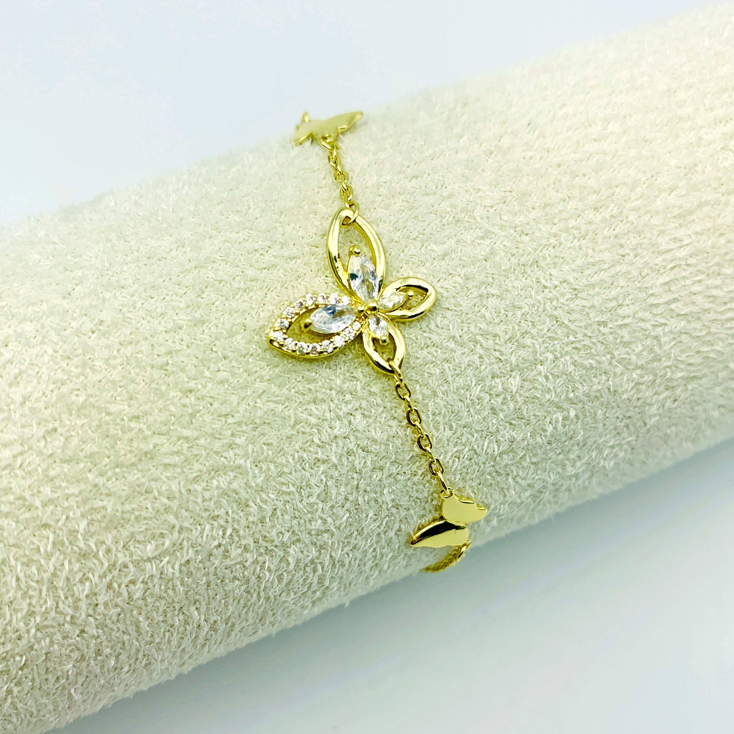 Serene Gold Butterfly Bracelet