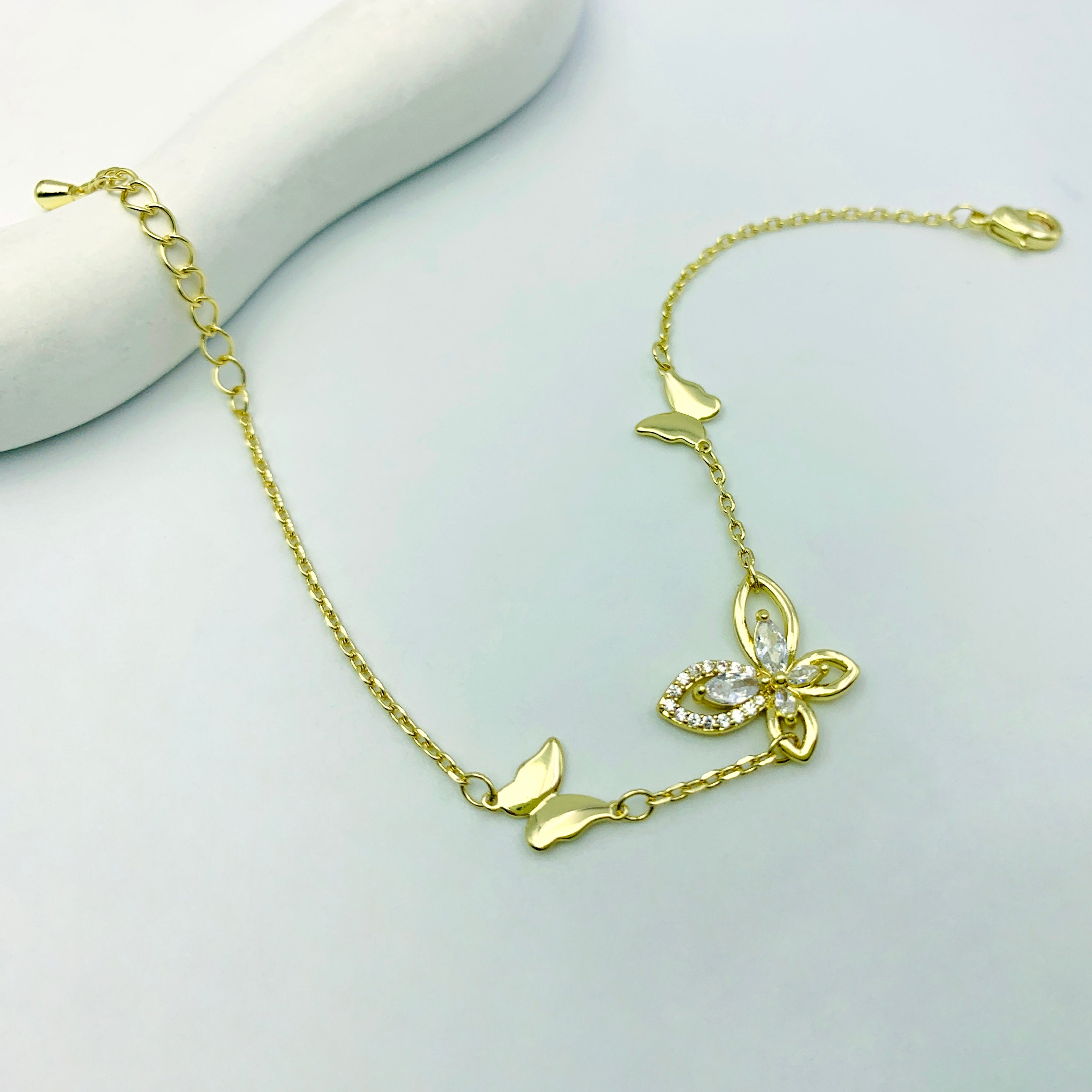 Serene Gold Butterfly Bracelet