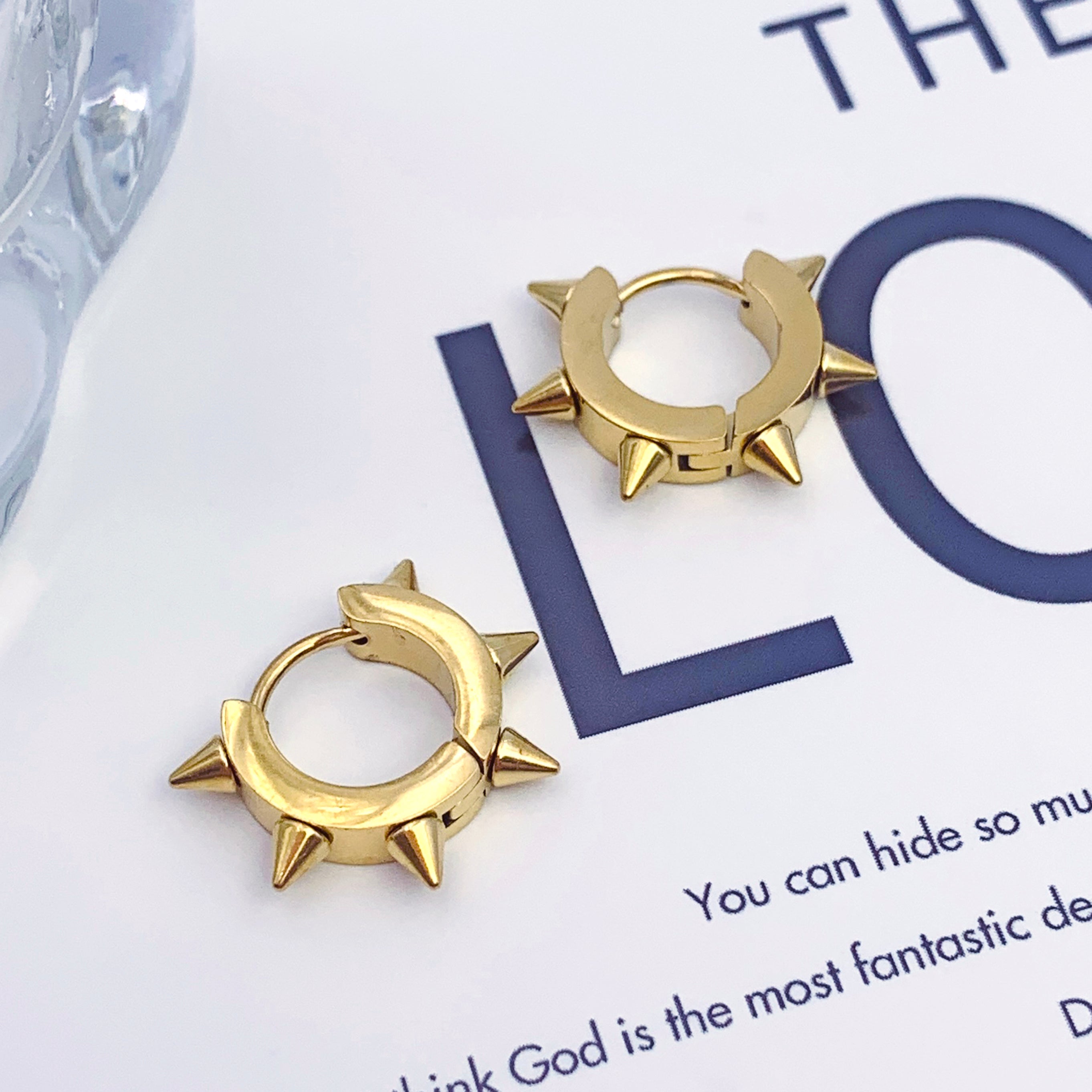 Mini Spiked Hoops