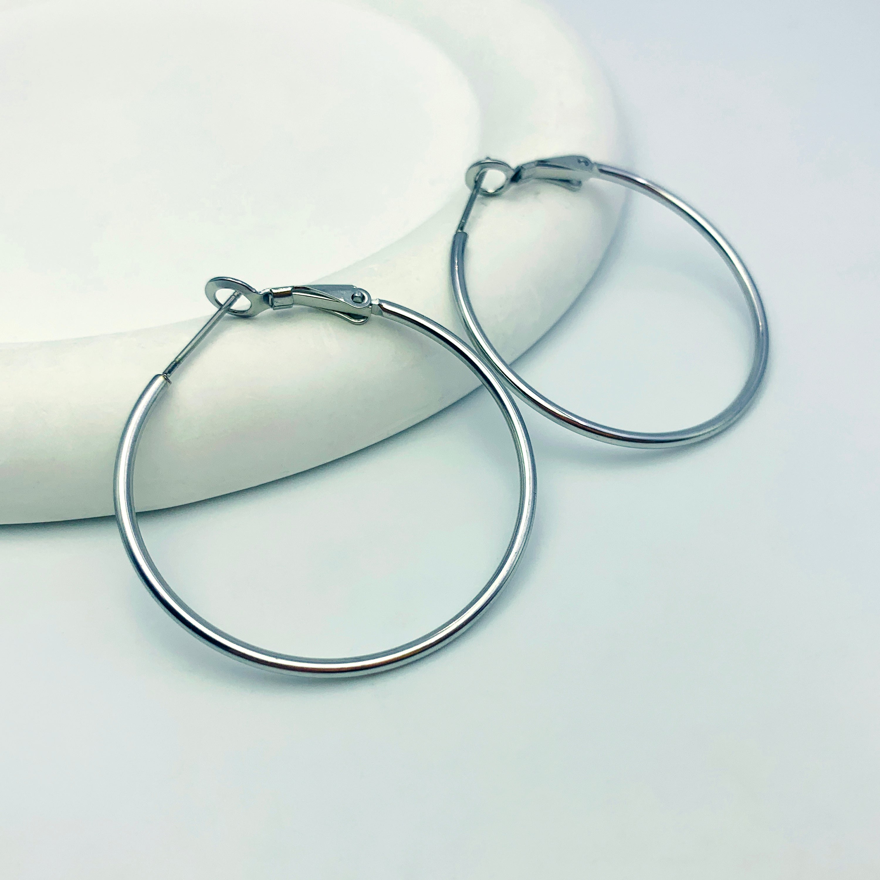 Everyday Silver Hoops