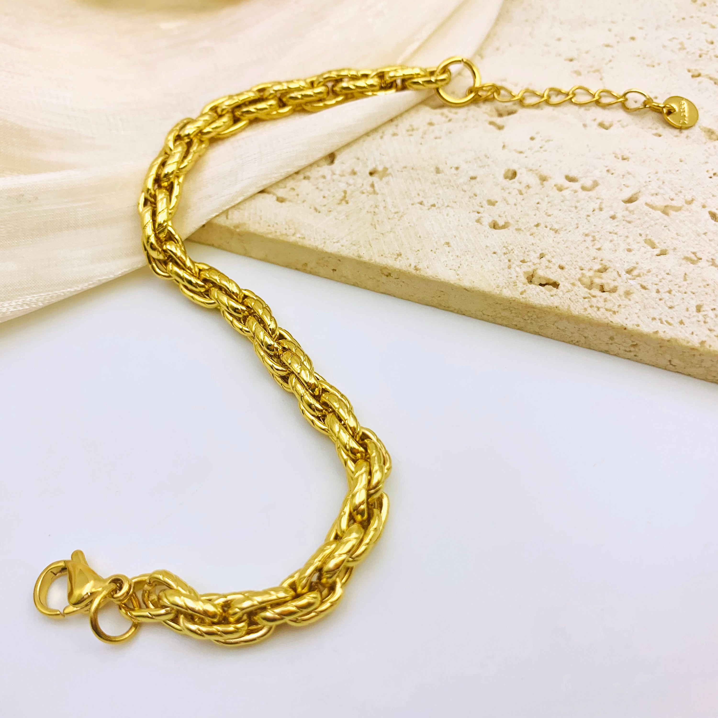Golden Twist Bracelet