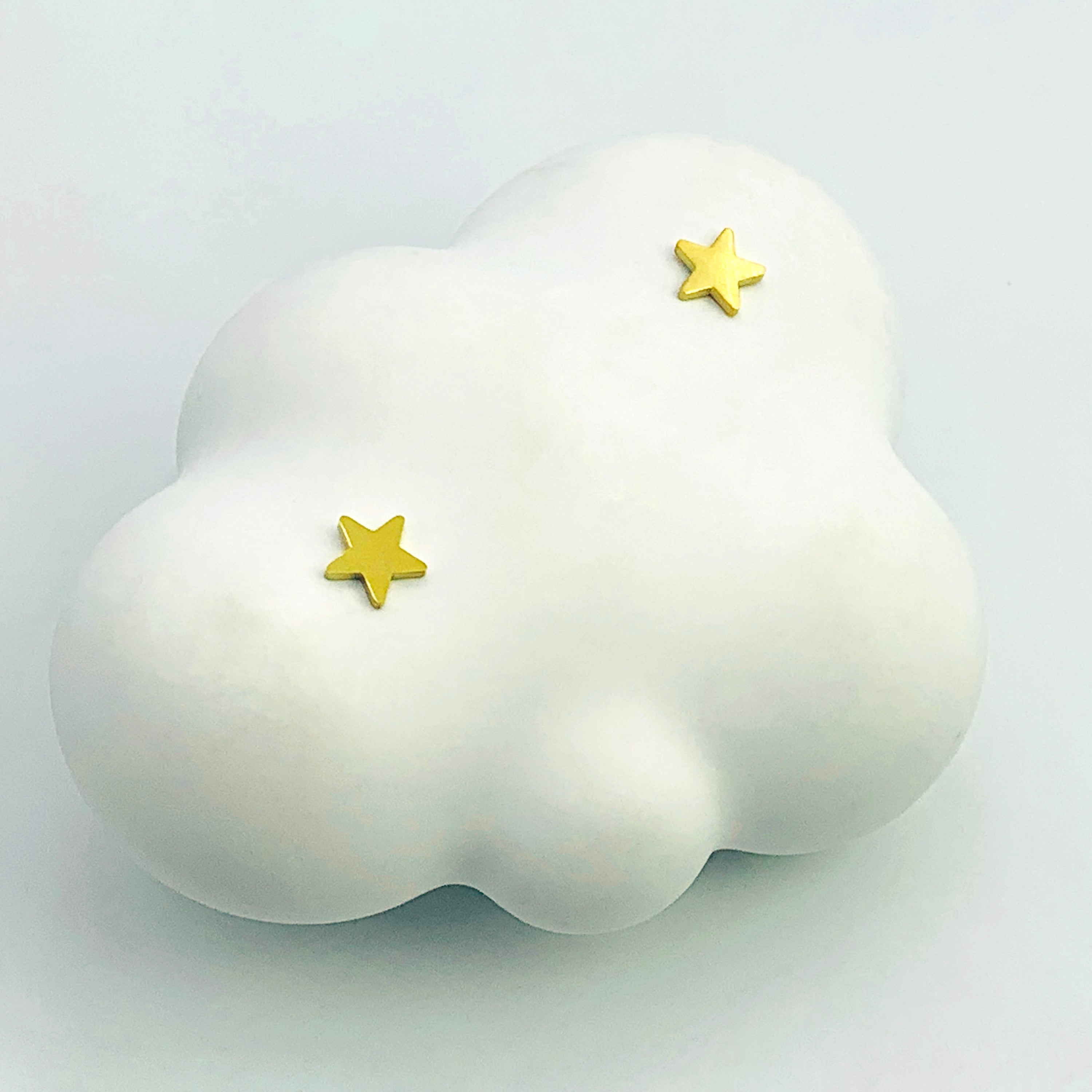 Pendientes de estrella de oro