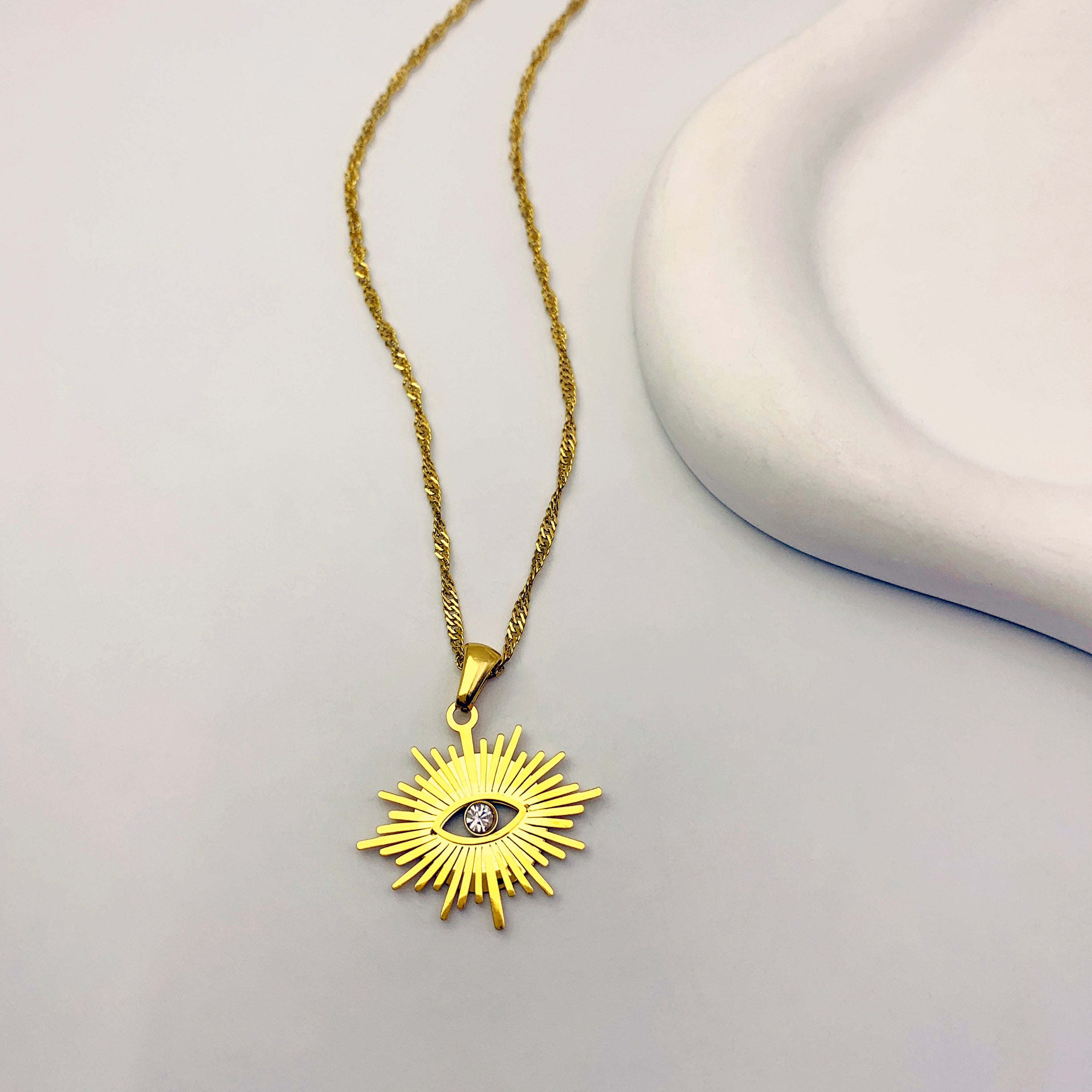 Collar Armonía Sol y Ojo