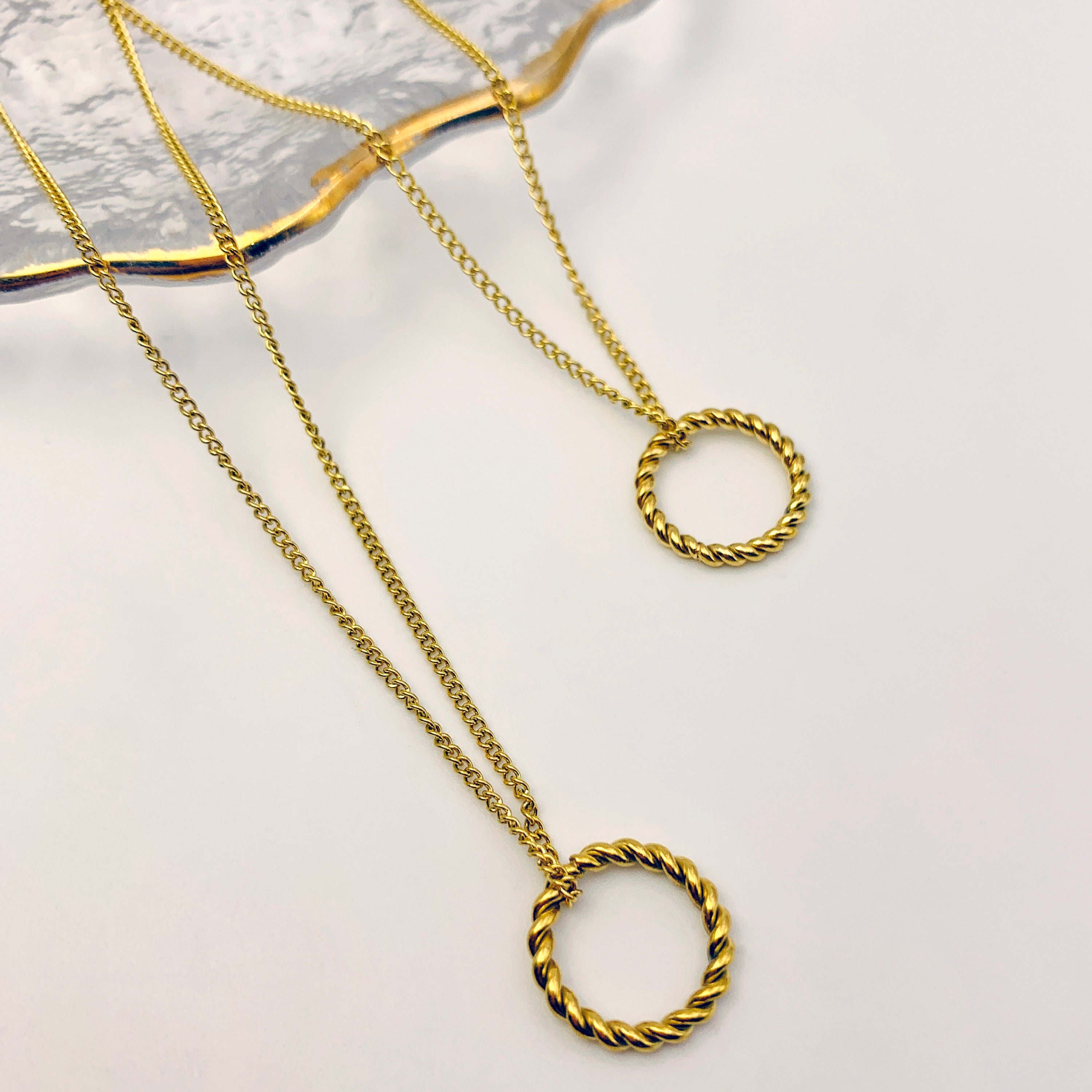 Circle Texture Necklace