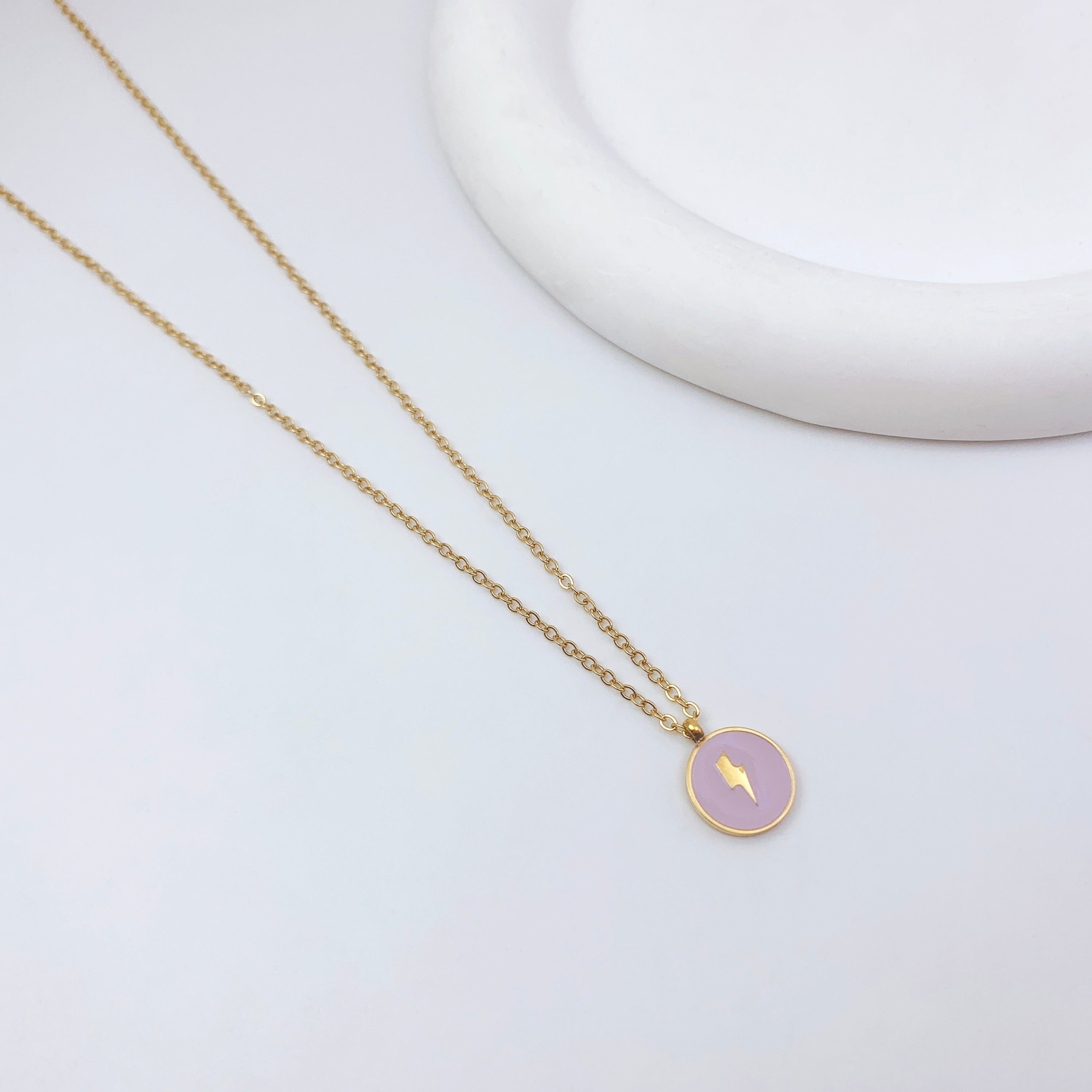Purple Lightning Necklace