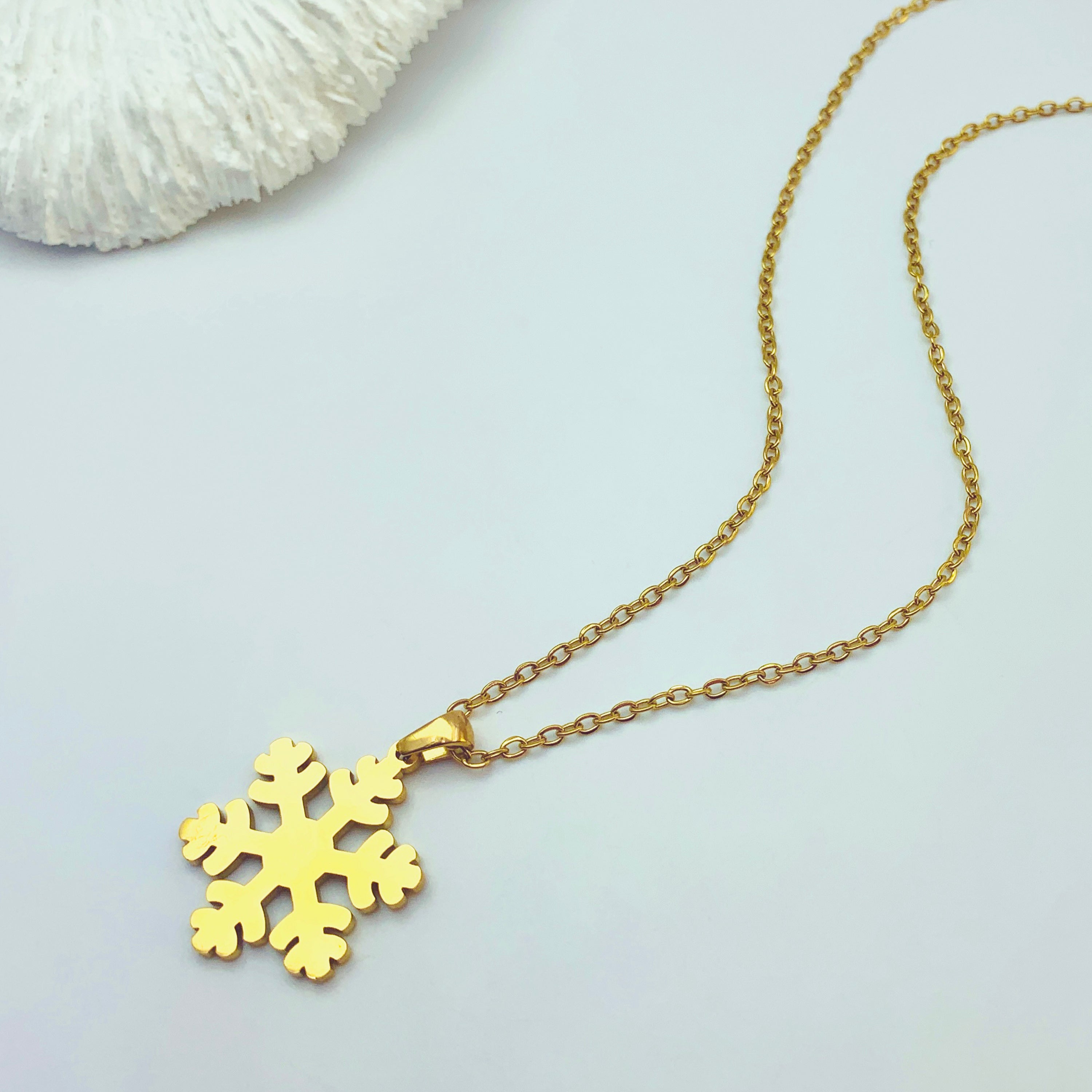 Snowflake Necklace and Earring Set