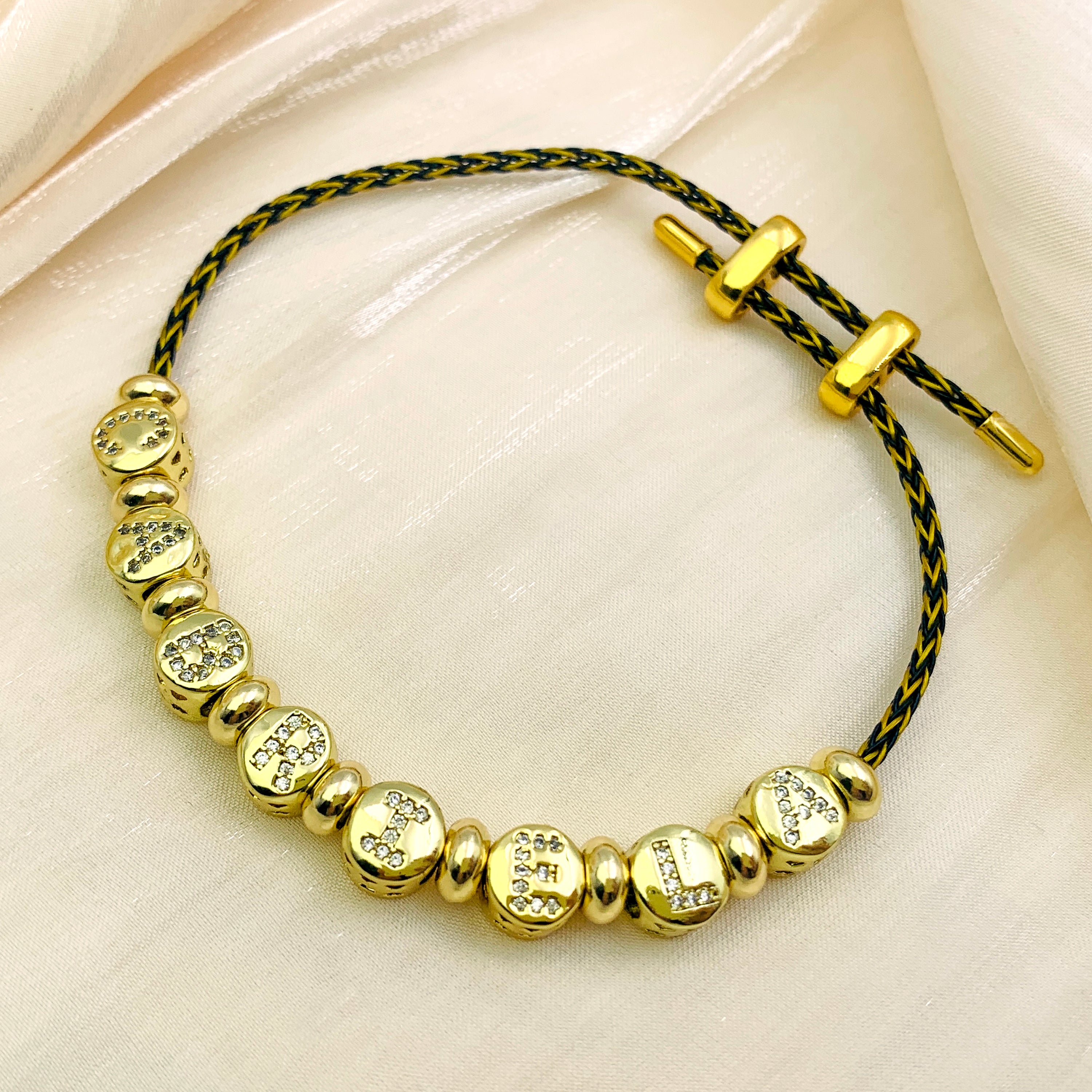 Sparkle Oval Name Bracelet