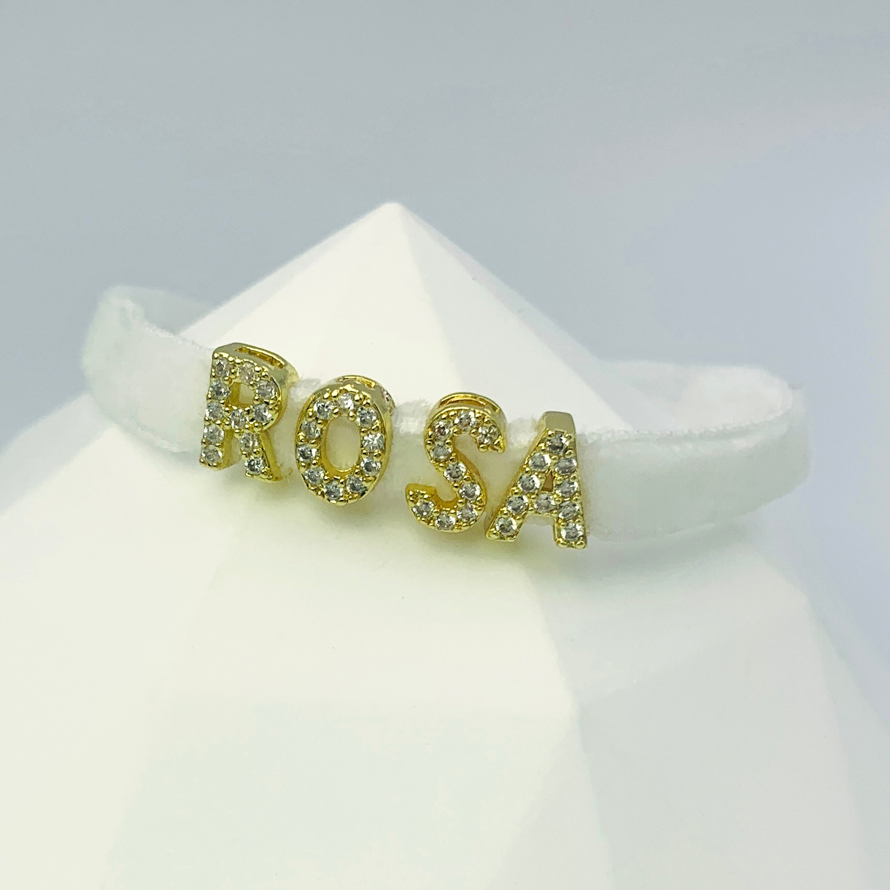 Velvet Shiny Name Bracelet