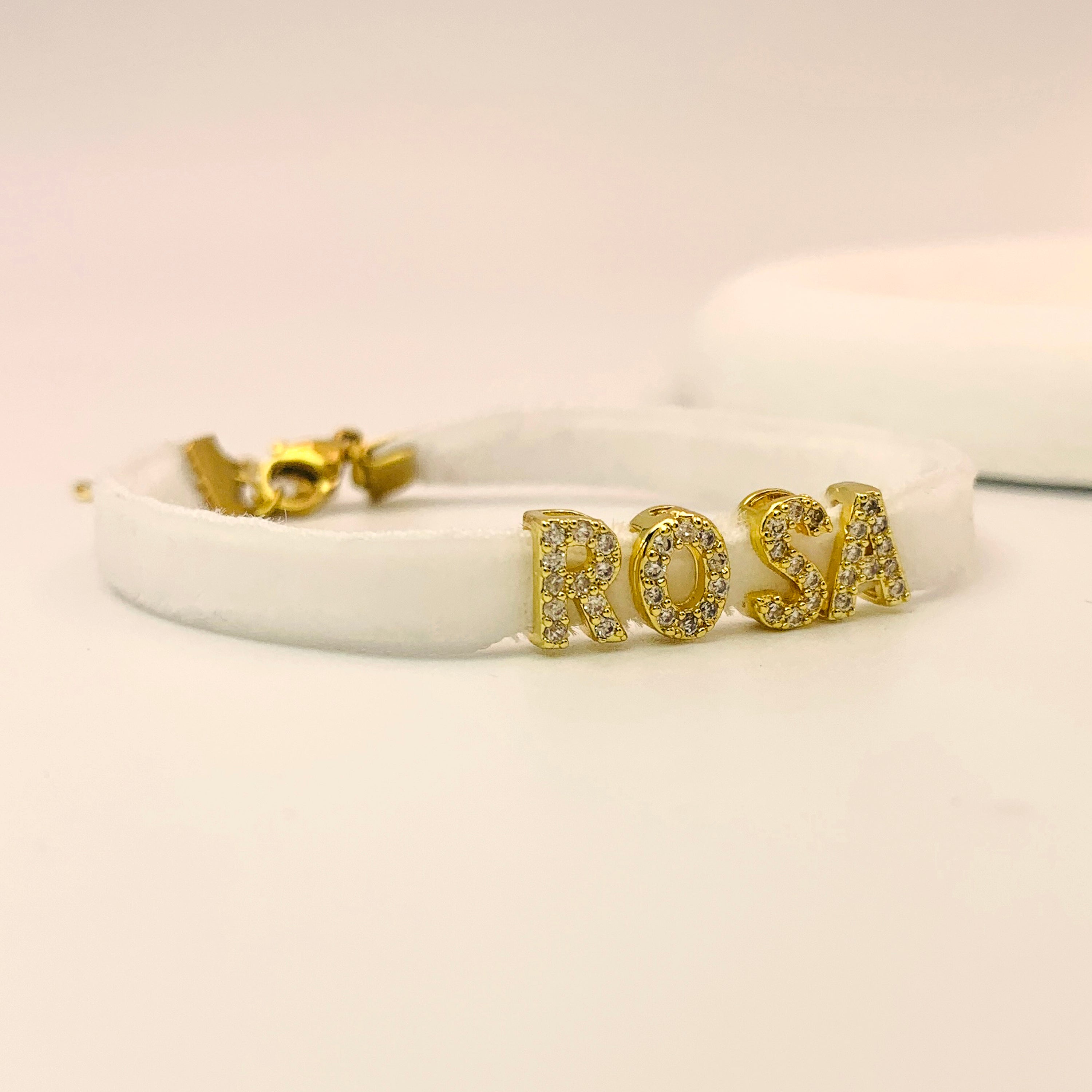 Velvet Shiny Name Bracelet