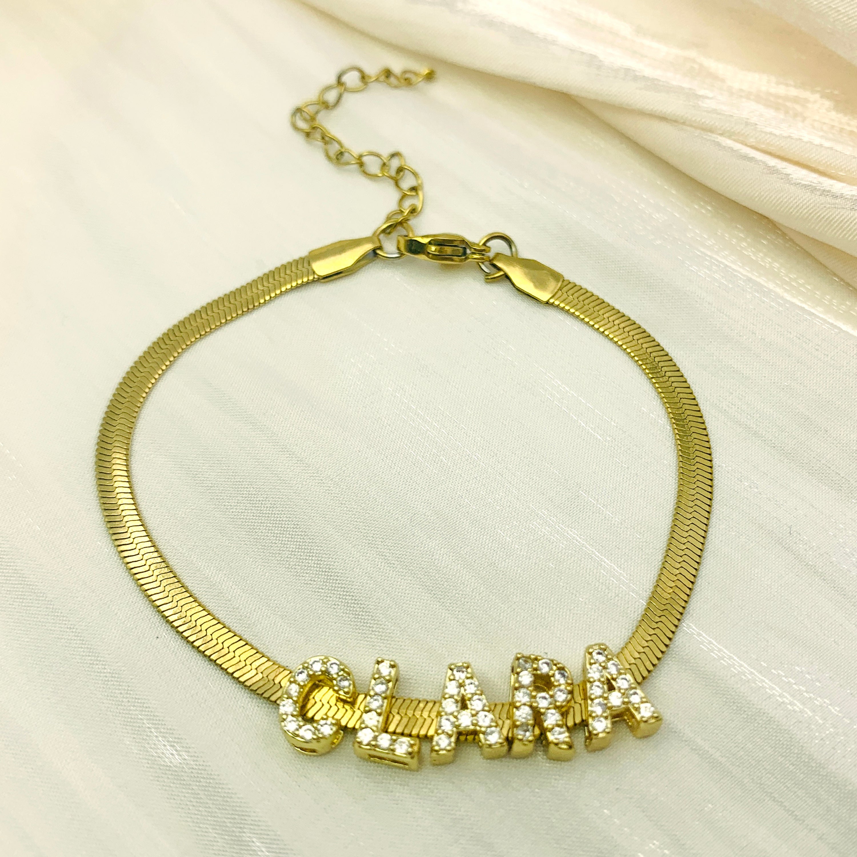 Golden Glow Mesh Bracelet