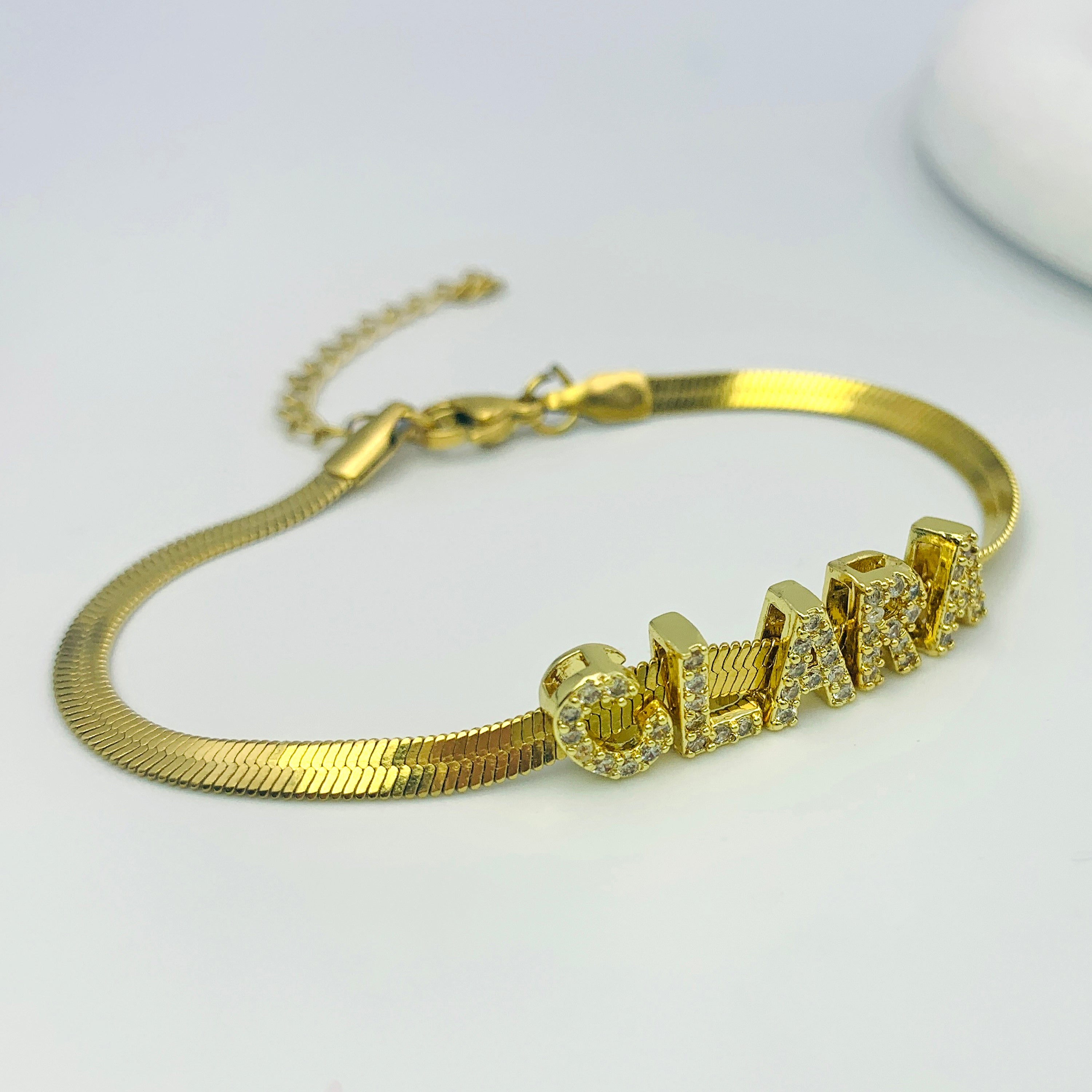 Golden Glow Mesh Bracelet