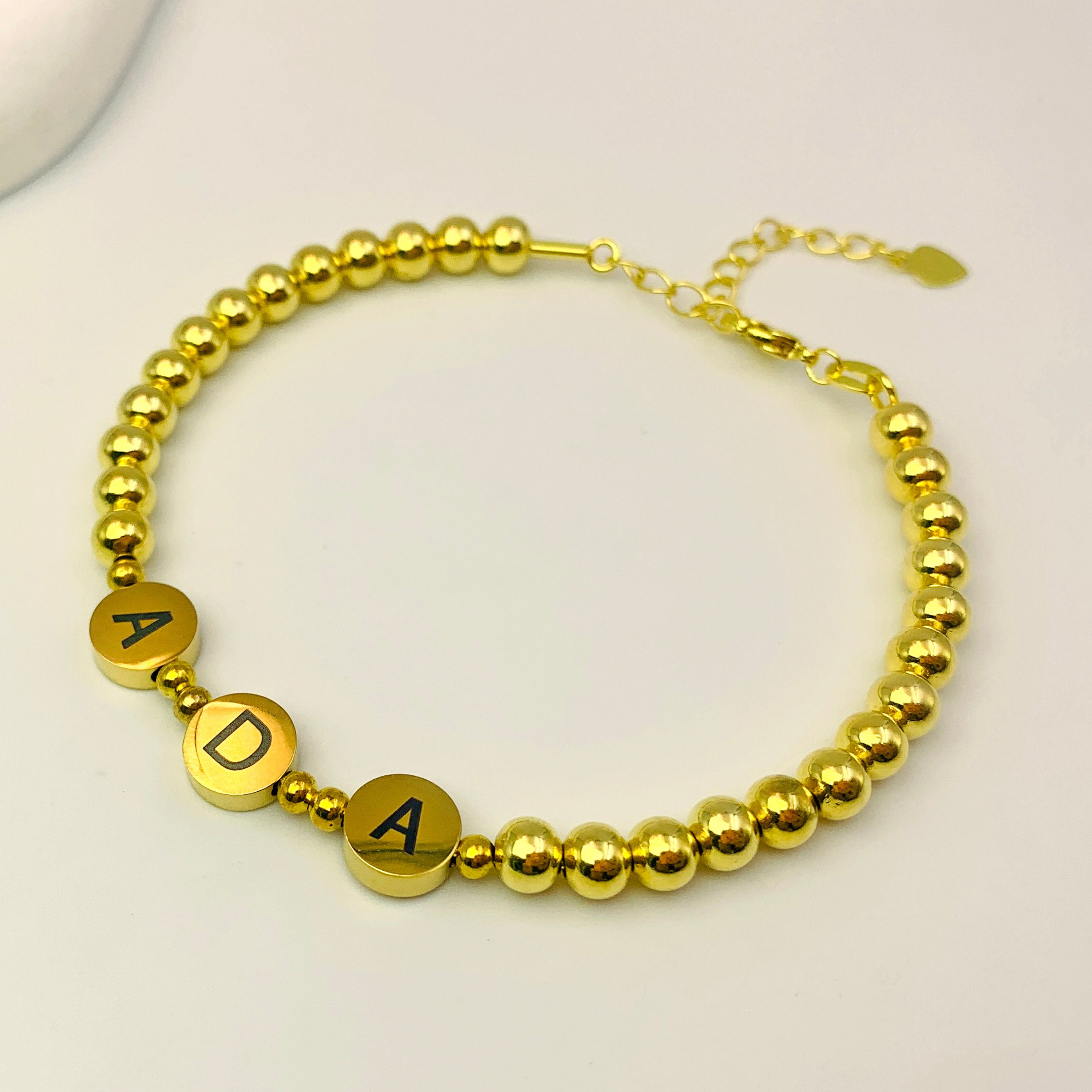 Disc Bead Custom Bracelet