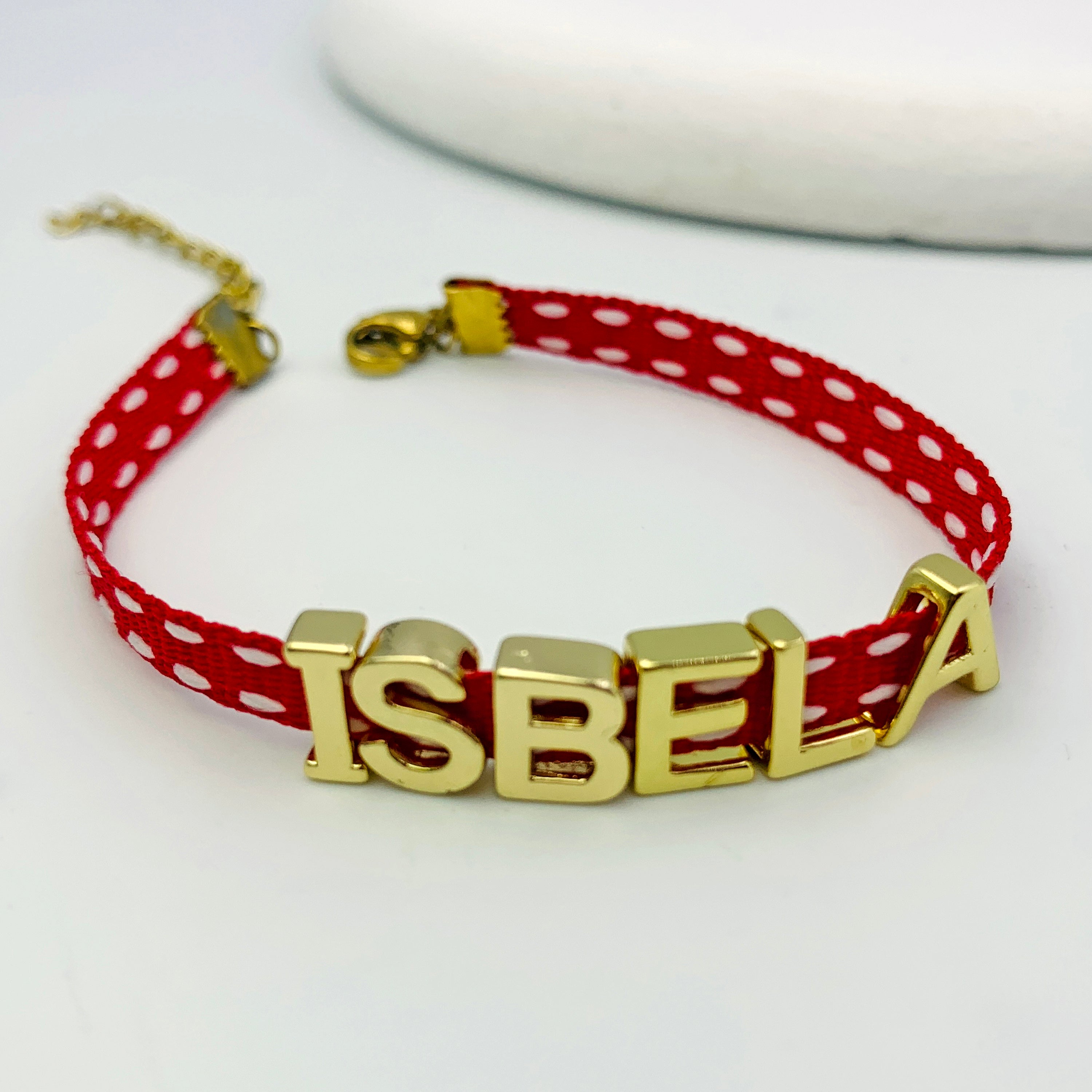 Playful Ribbon Name Bracelet