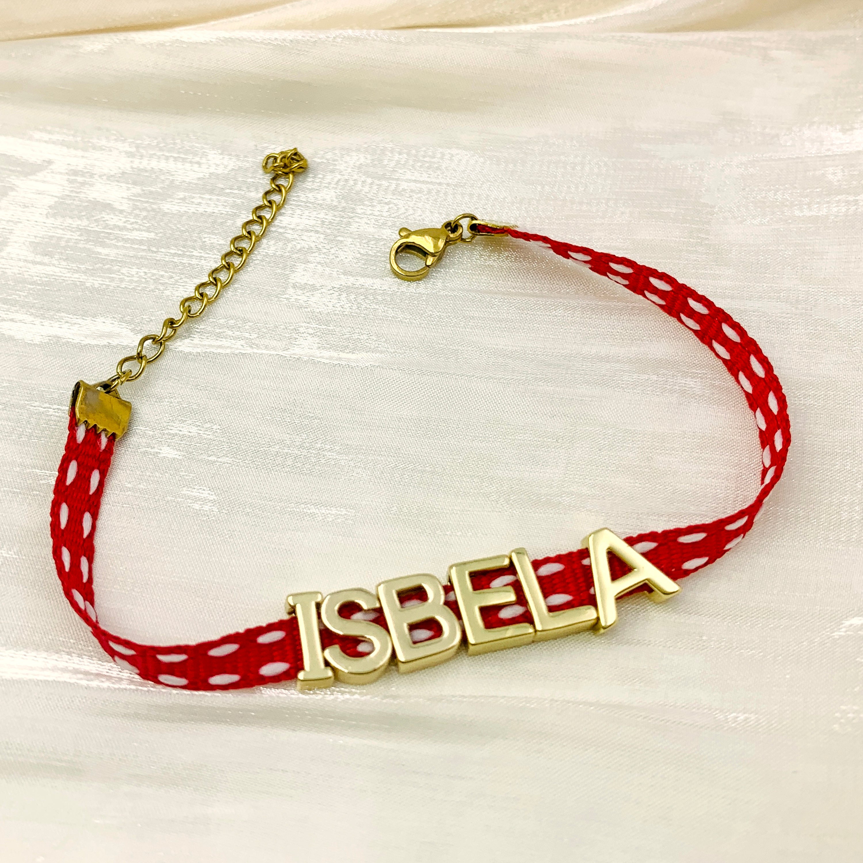 Playful Ribbon Name Bracelet