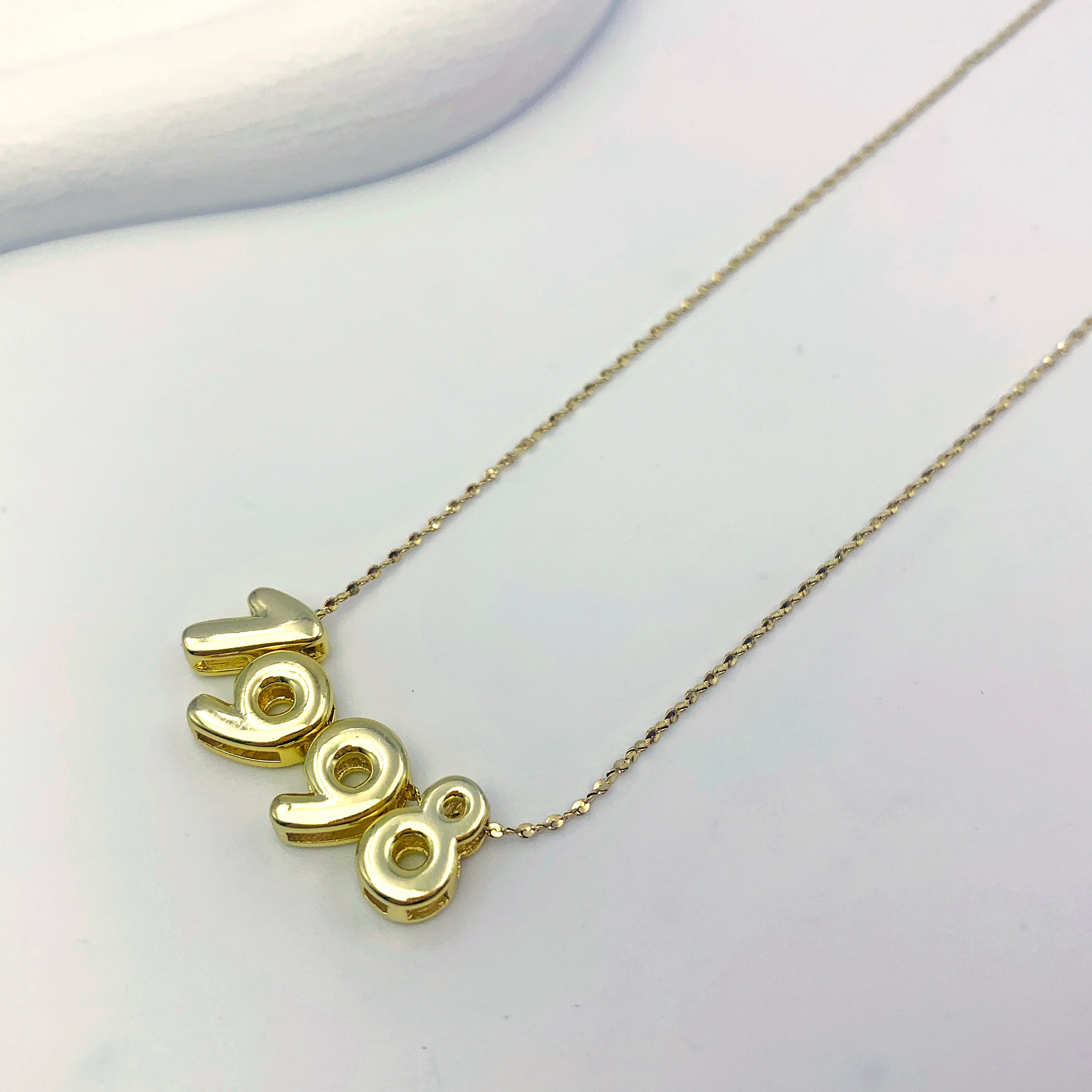 Bubble Custom Name Necklace