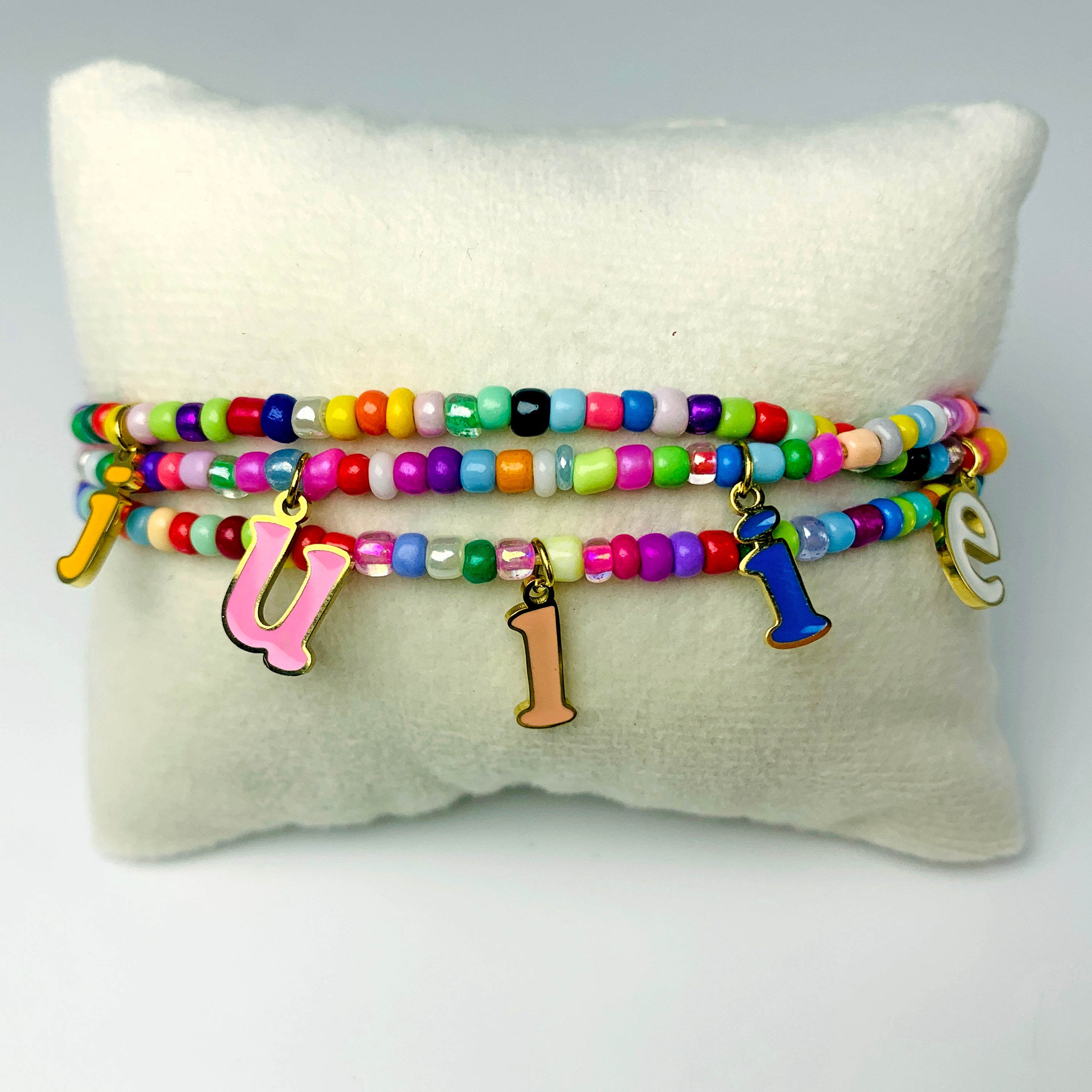 Rainbow Bead Custom Bracelet