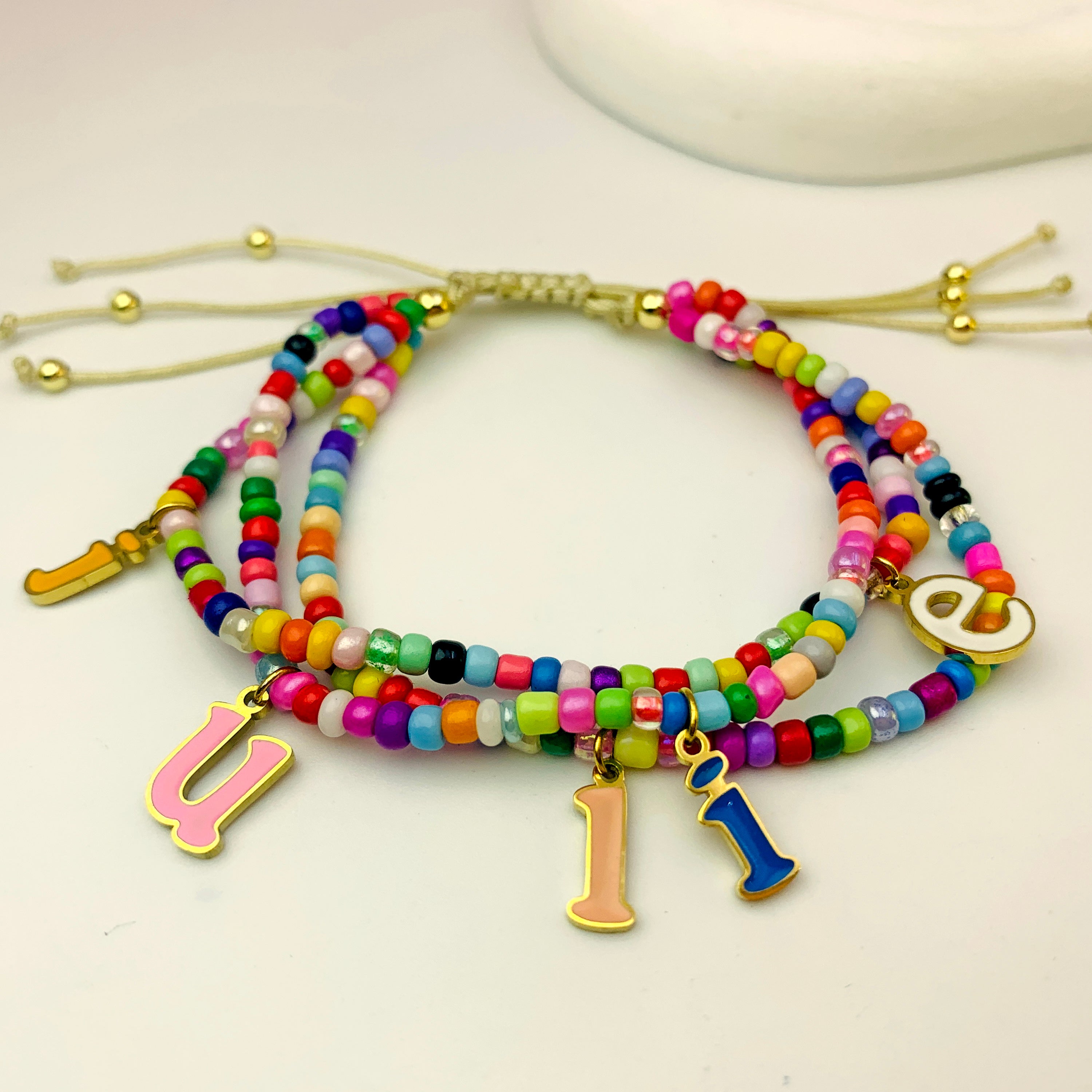 Rainbow Bead Custom Bracelet