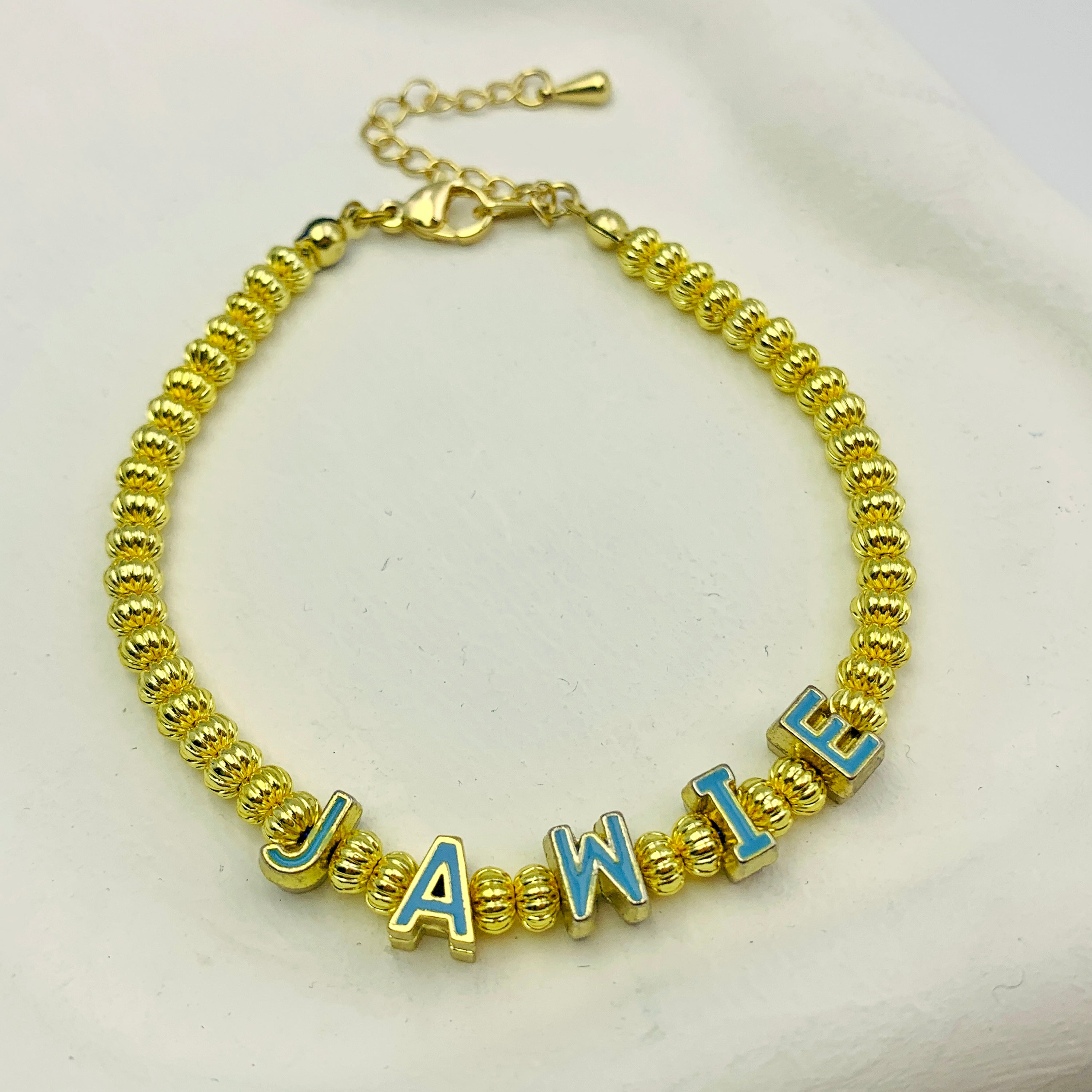 Gold & Turquoise Custom Bracelet