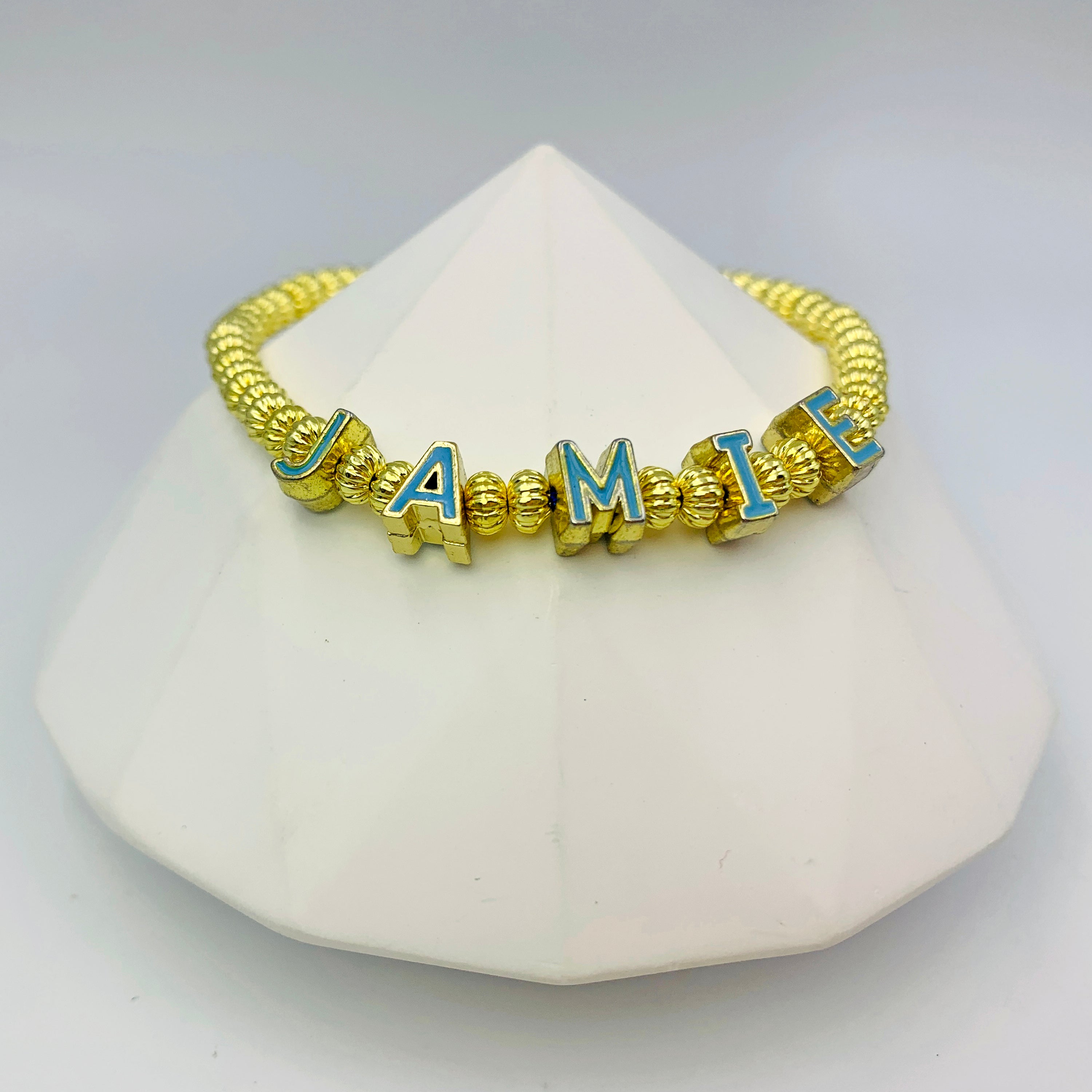 Gold & Turquoise Custom Bracelet