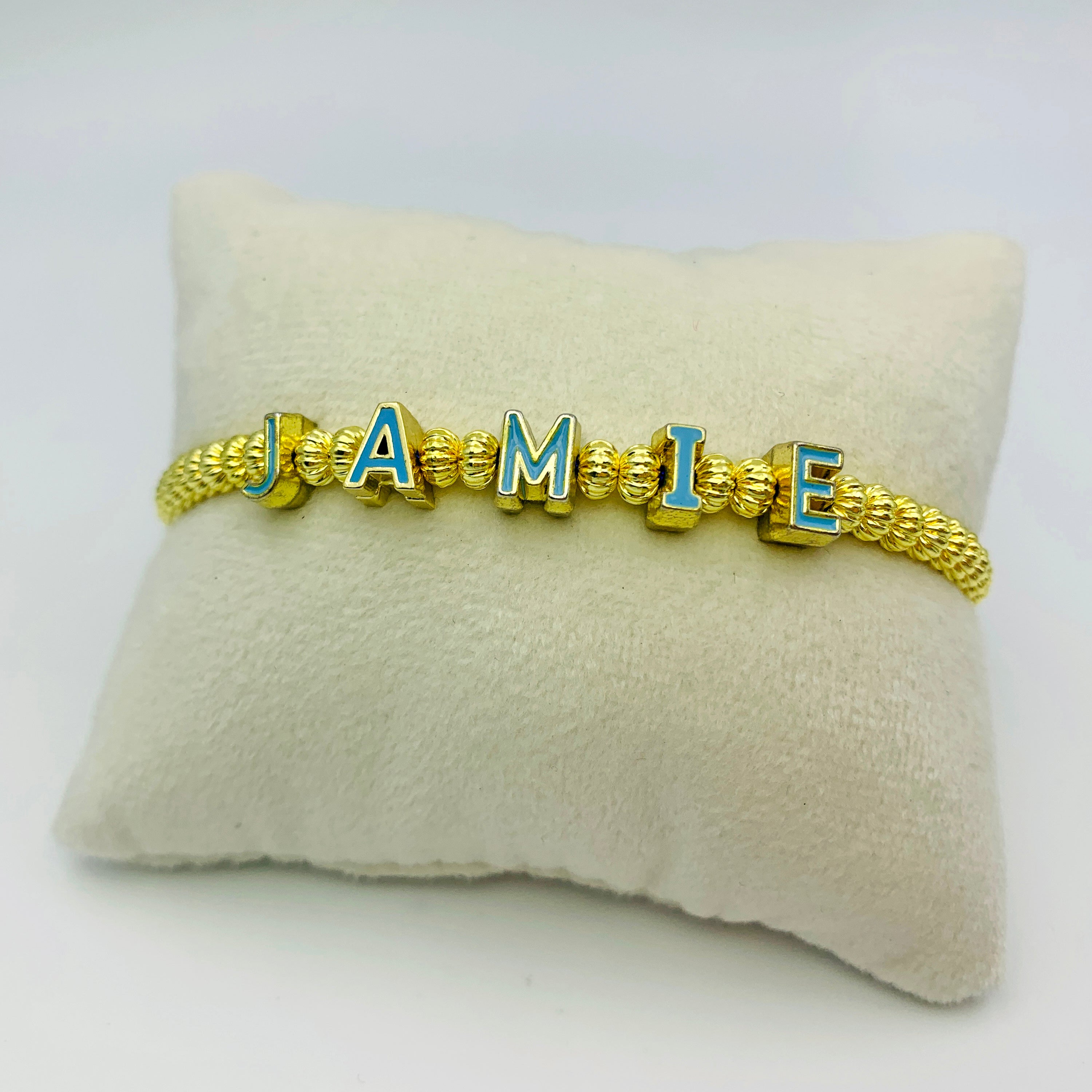 Gold & Turquoise Custom Bracelet