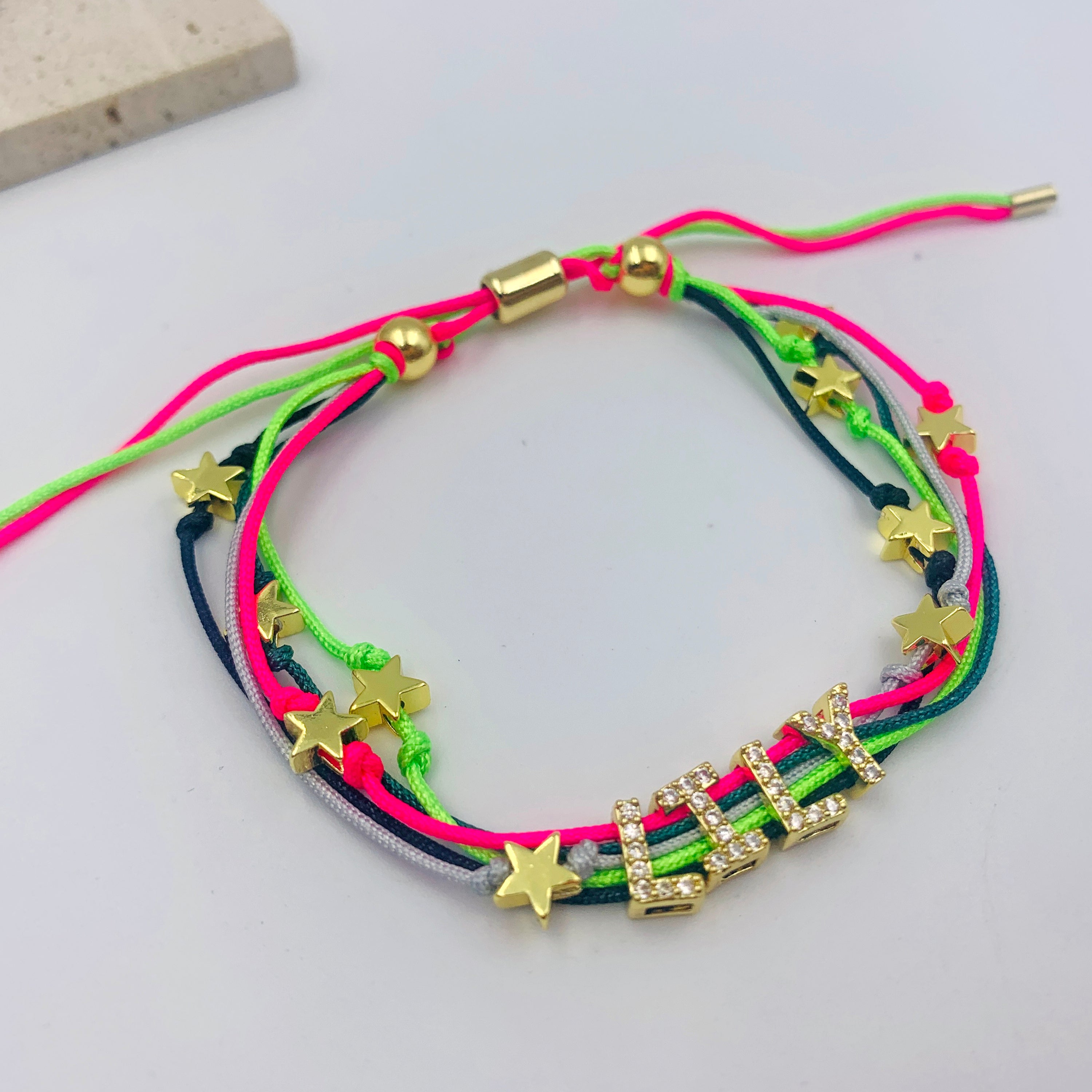 Prismatic Star Name Bracelet