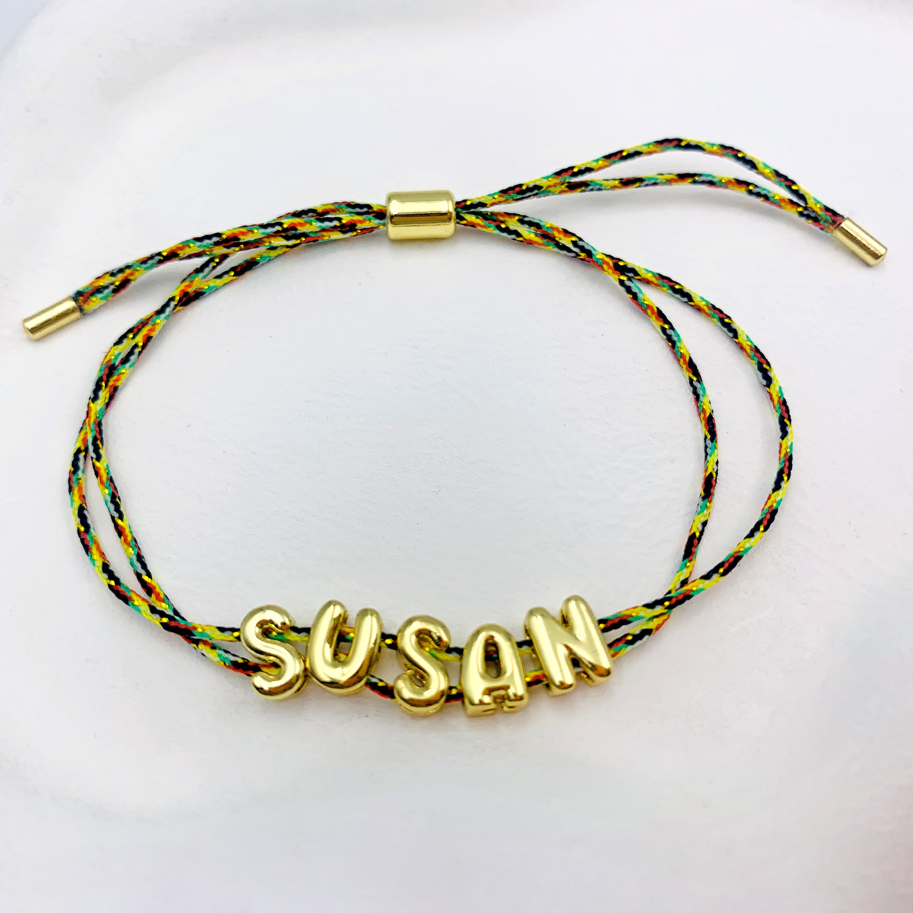 Pulsera de cordón personalizada