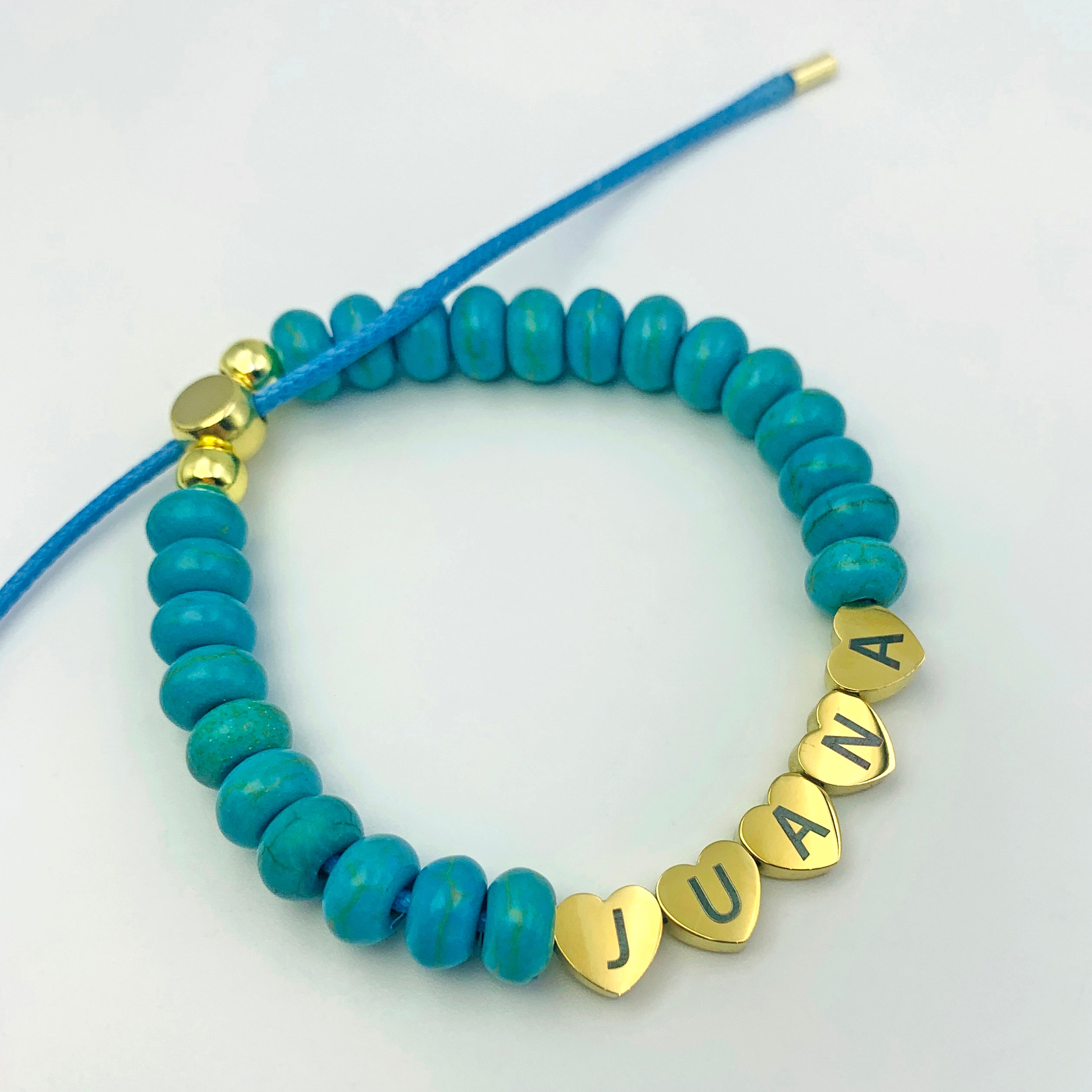 Heartfelt Turquoise Custom Bracelet