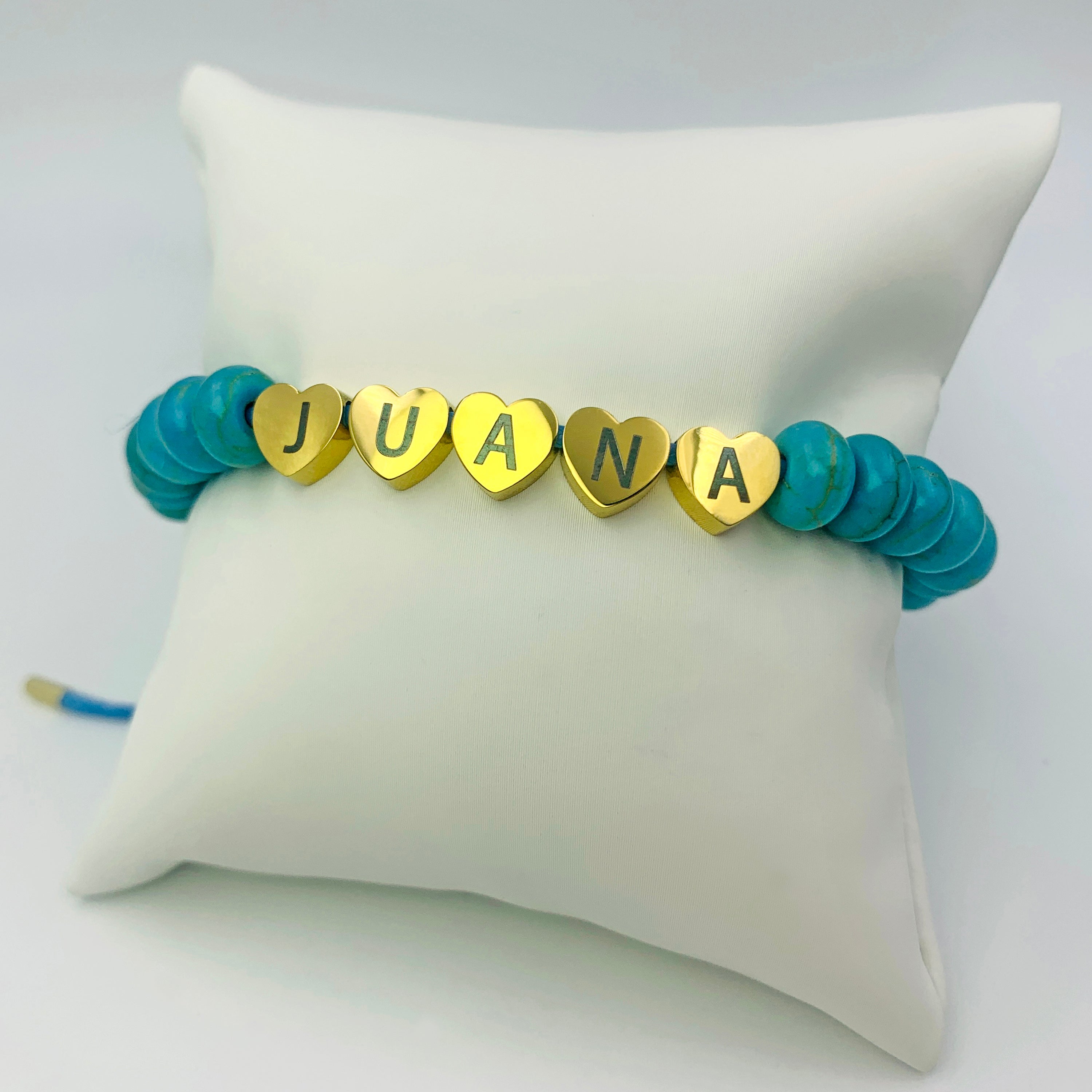 Heartfelt Turquoise Custom Bracelet