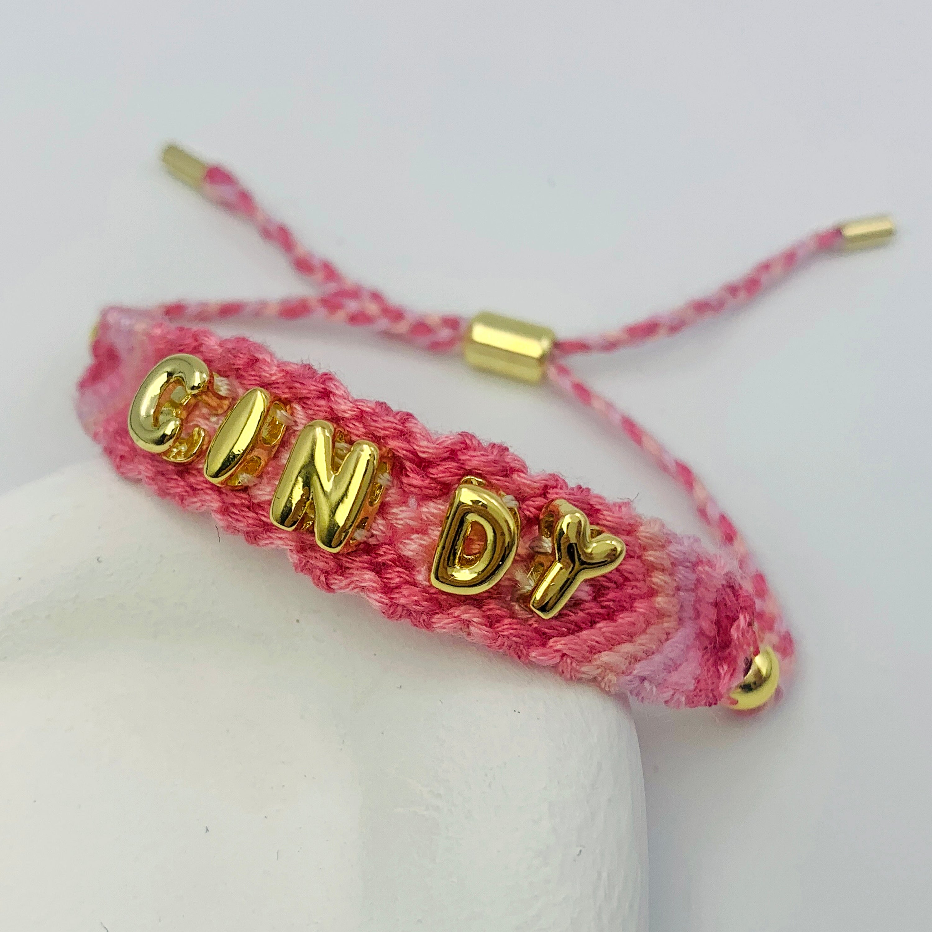 Cotton Candy Custom Name Bracelet