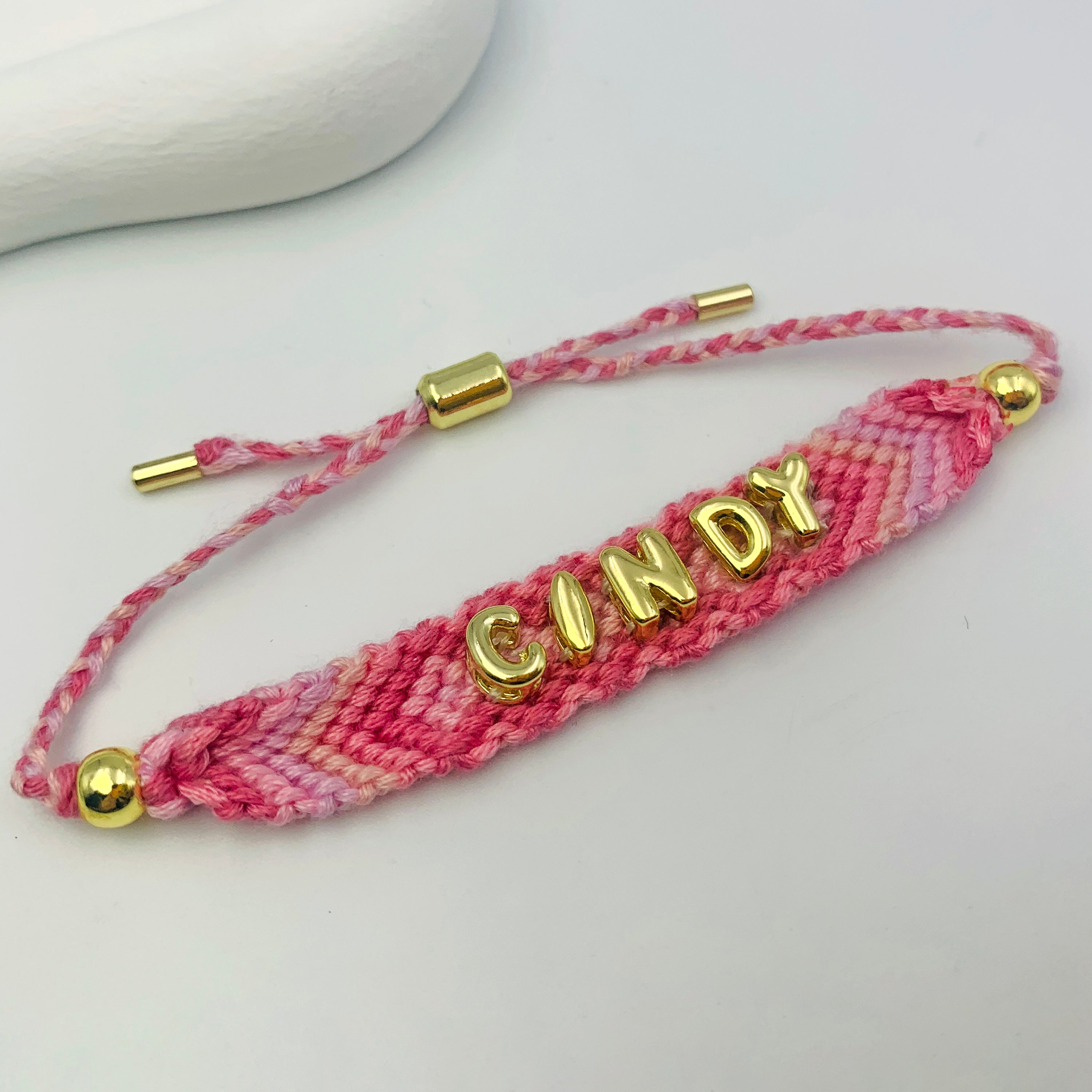 Cotton Candy Custom Name Bracelet